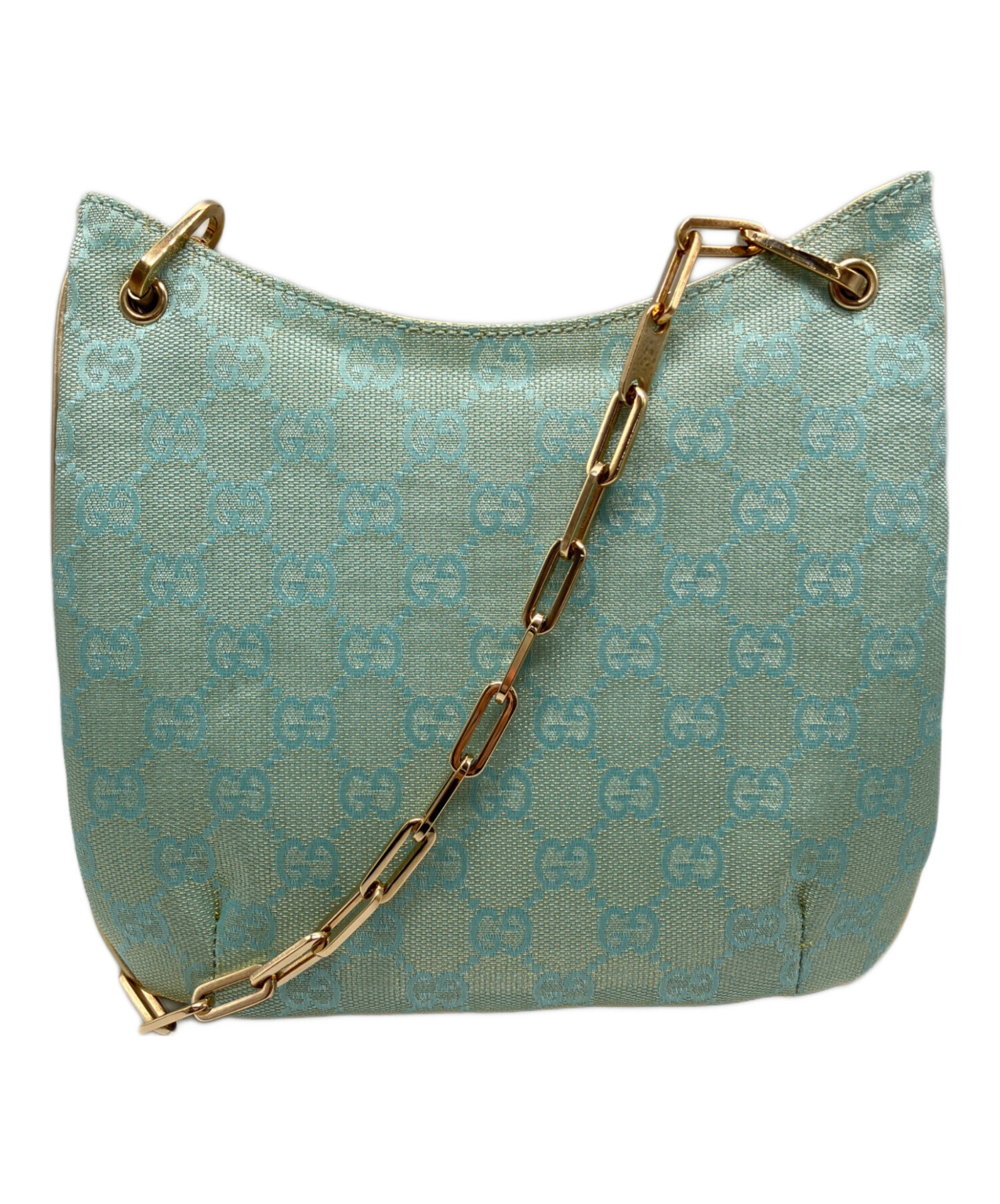 中古・古着通販】GUCCI (グッチ) GGキャンバスパーティーバッグ スカイ 
