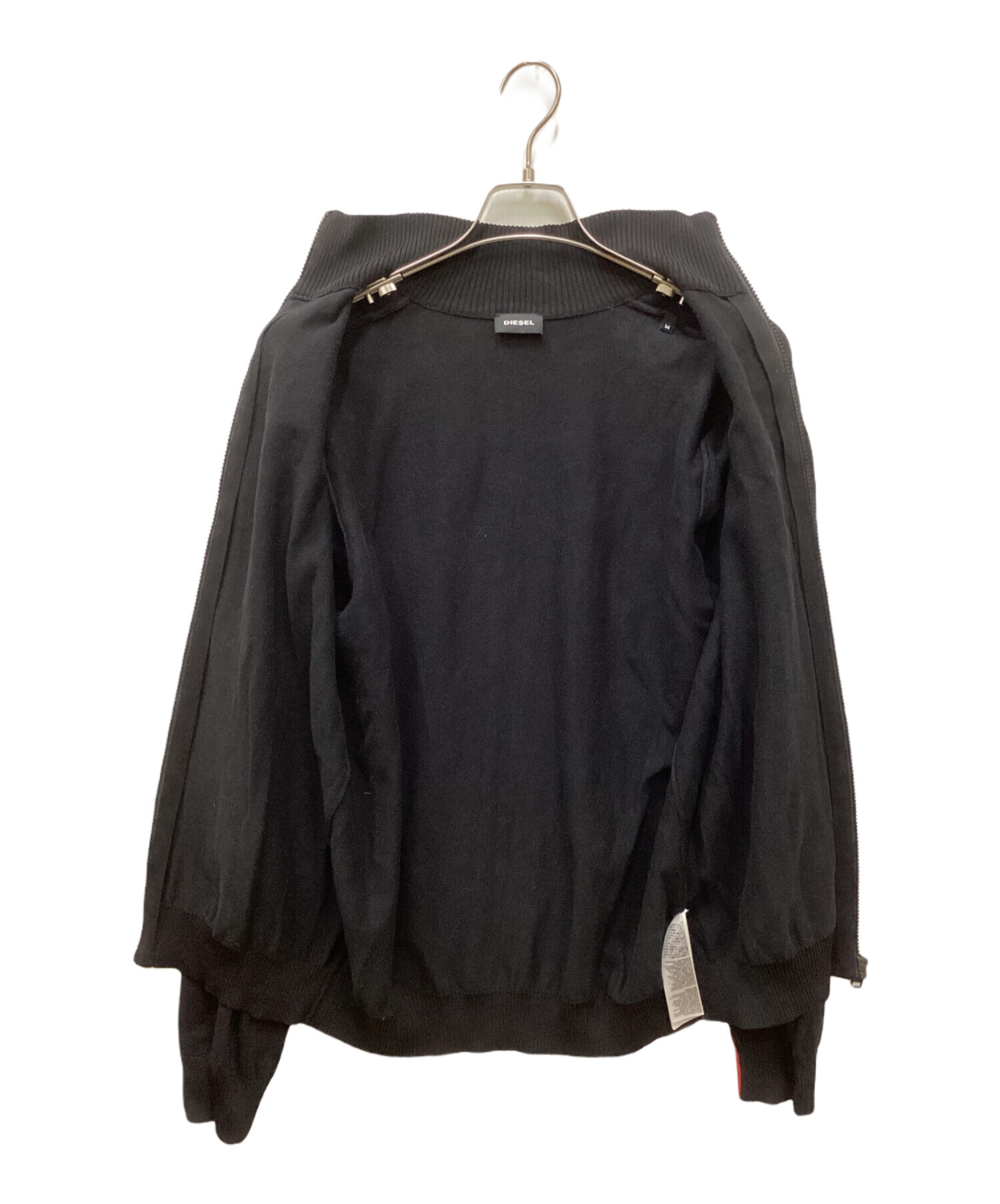 DIESEL ワッフルニット セットアップ M ブラック ディーゼル[92