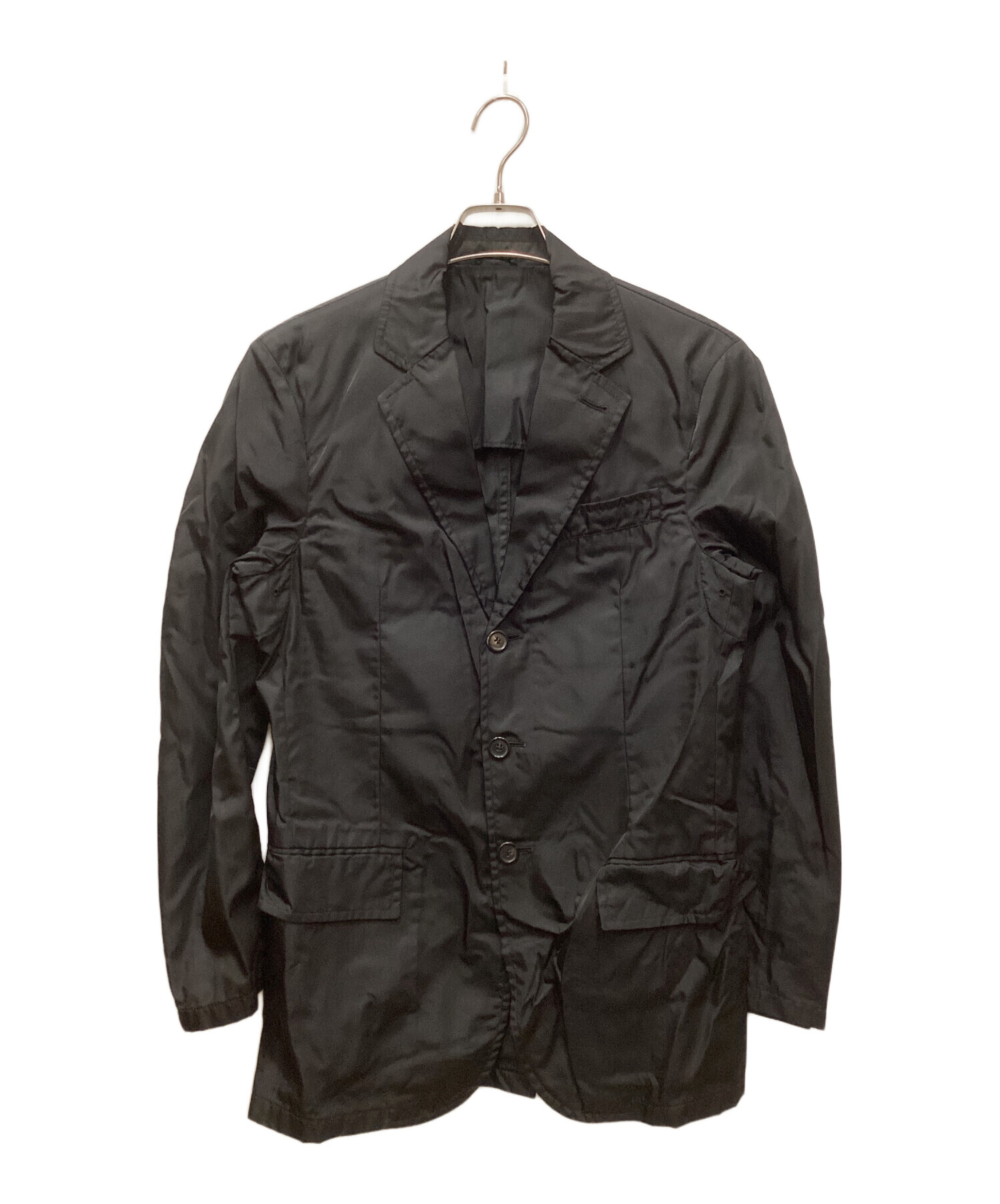 中古・古着通販】PRADA (プラダ) ナイロン3Bジャケット ブラック