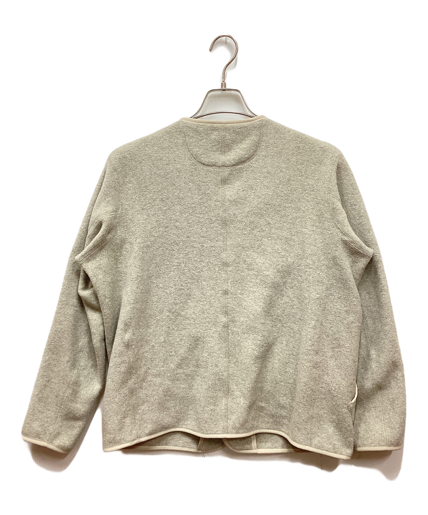 【未使用】DANTON ベージュジャケット 中古・古着通販】DANTON (ダントン) ノーカラーフリースジャケット