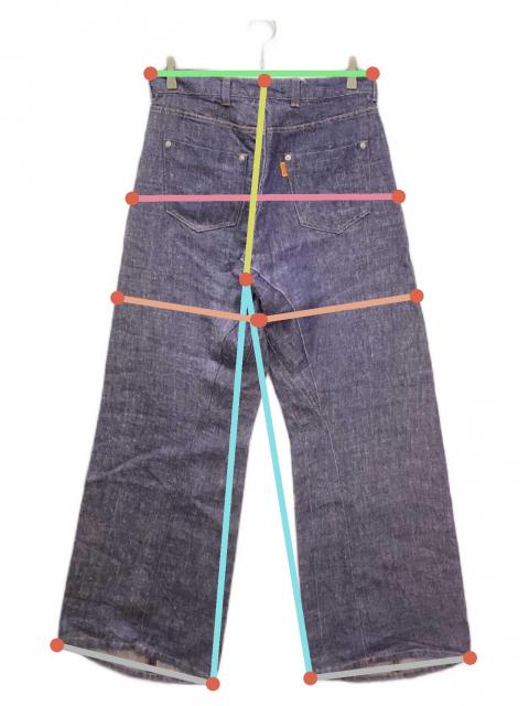 Dept hemp wide denim ヘンプ　ワイド　デニム　パンツ 中古・古着通販】DEPT (デプト) Hemp wide denim/ヘンプワイドデニム