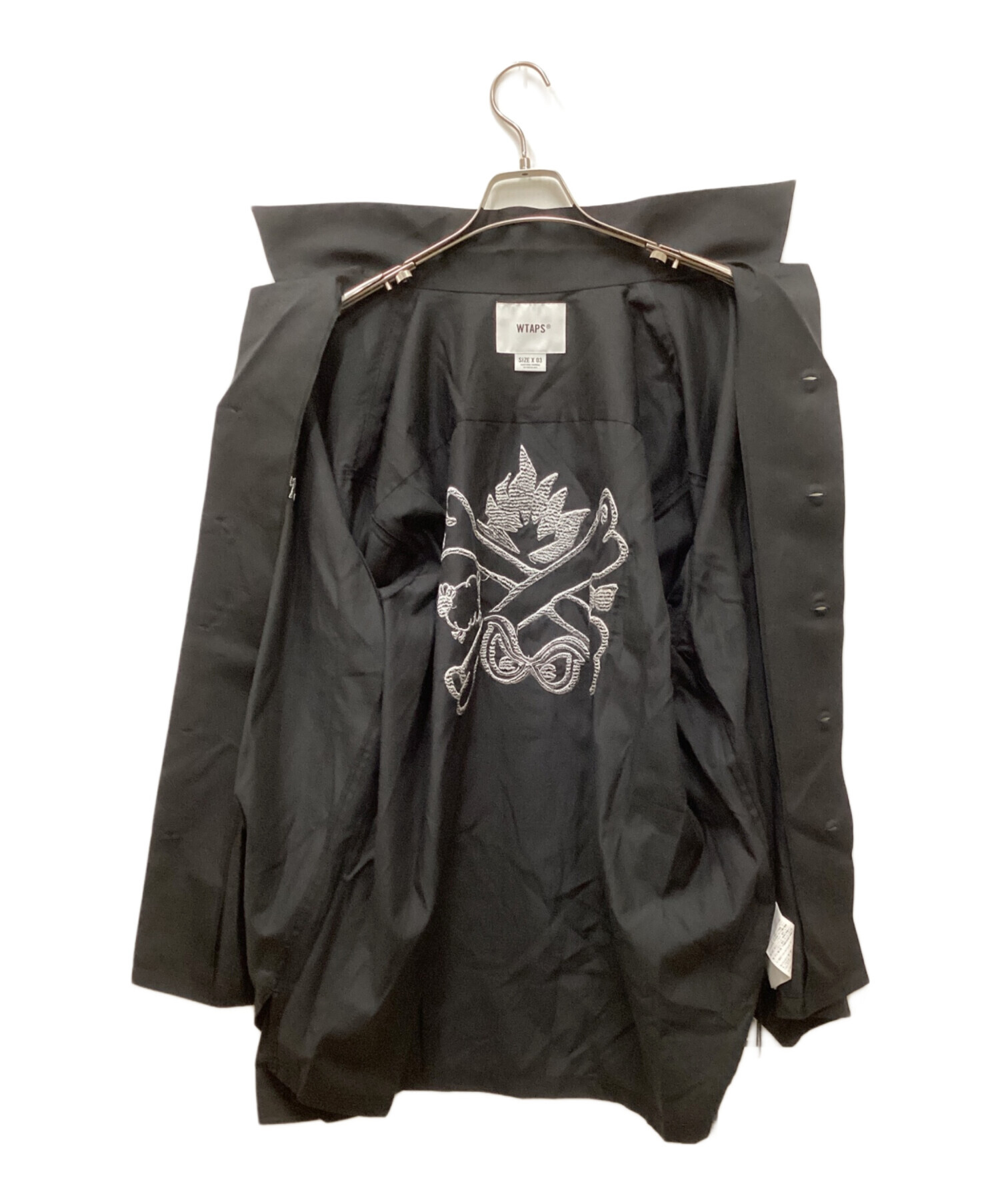 【中古】未使用品 2025AW WTAPS ダブルタップス EW / LS / CTLY. TWILL 刺繍 オープンカラーシャツ 4 252TQDT-SHM06 中古・古着通販】WTAPS (ダブルタップス) EW / LS / CTLY. TWILL