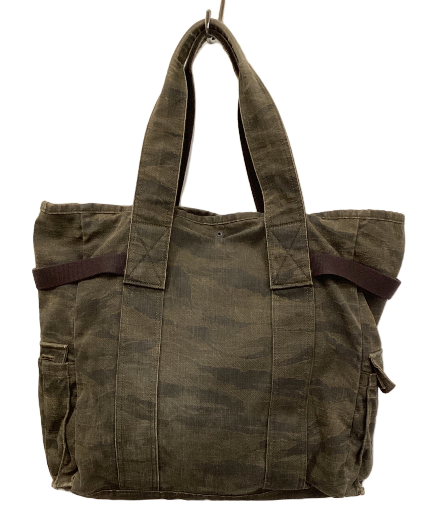 PORTER ポーター トートバッグ - カーキ 【古着】【中古】 中古・古着通販】PORTER (ポーター) TOTE BAG/トートバッグ カーキ