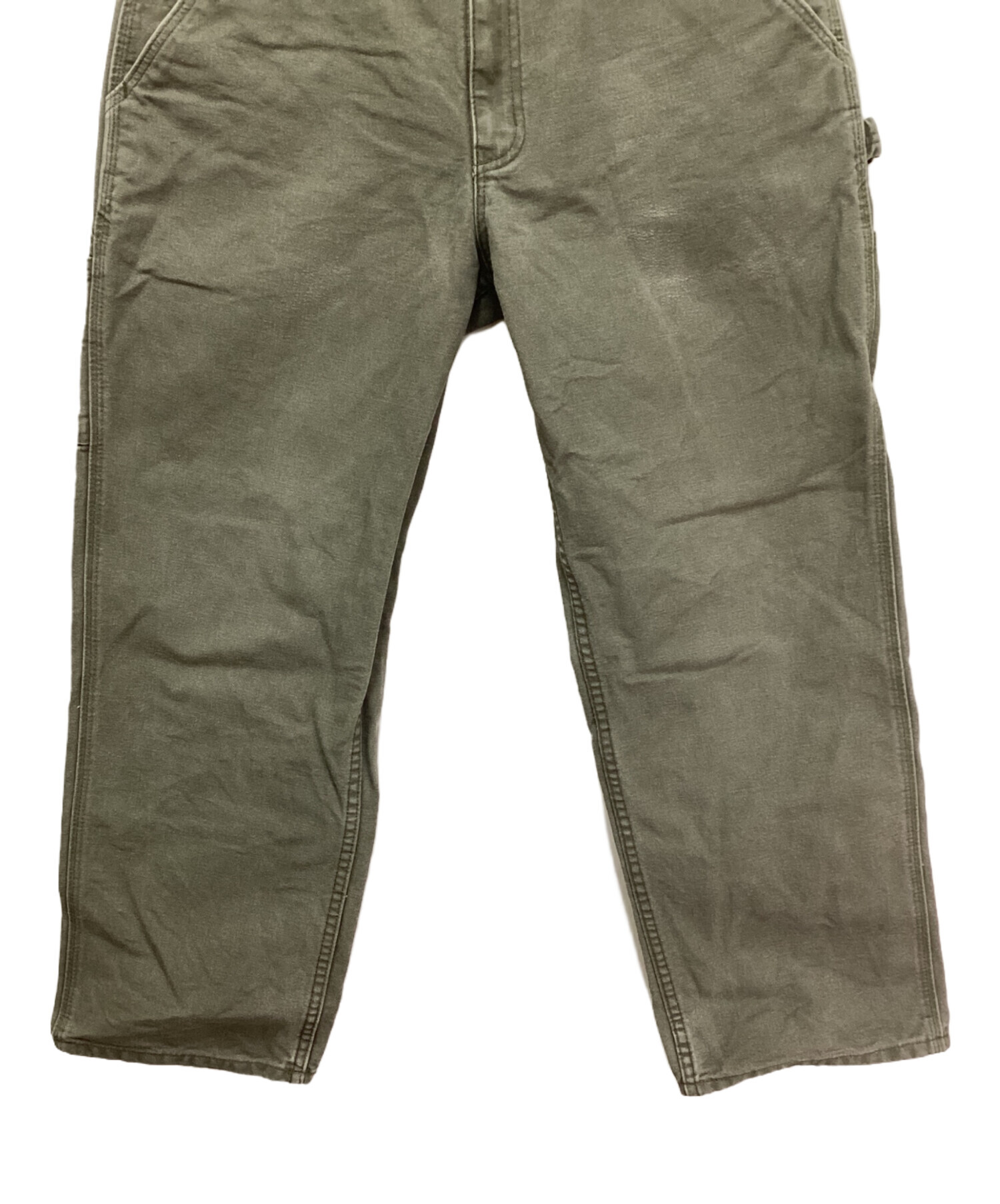 【大人気】Carhartt カーハート ダック地 ペインターパンツオリーブW32 大人気】Carhartt カーハート ダック地 ペインターパンツオリーブW32