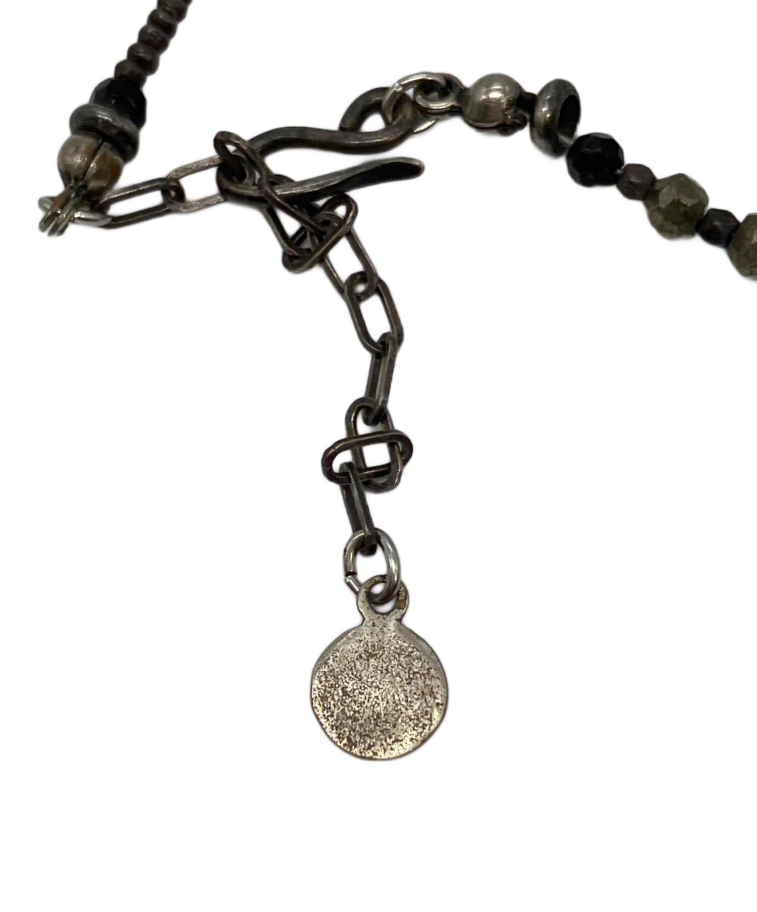 中古・古着通販】gunda (ガンダ) ビーズネックレス ブラック｜ブランド