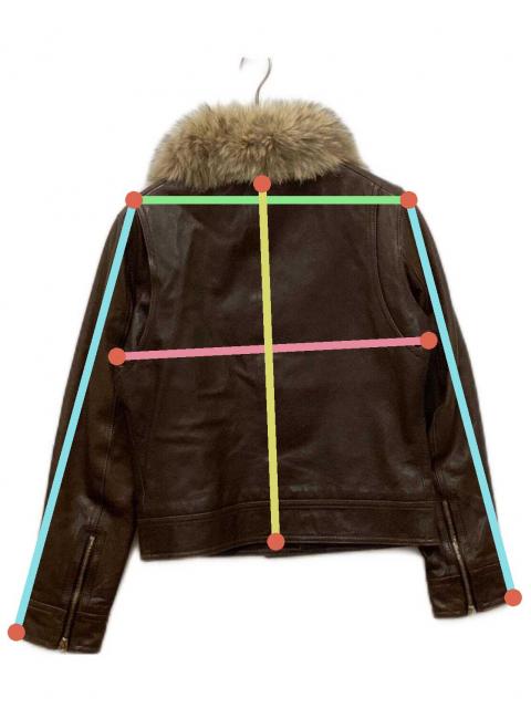 中古・古着通販】COACH (コーチ) コヨーテファーラムレザージャケット