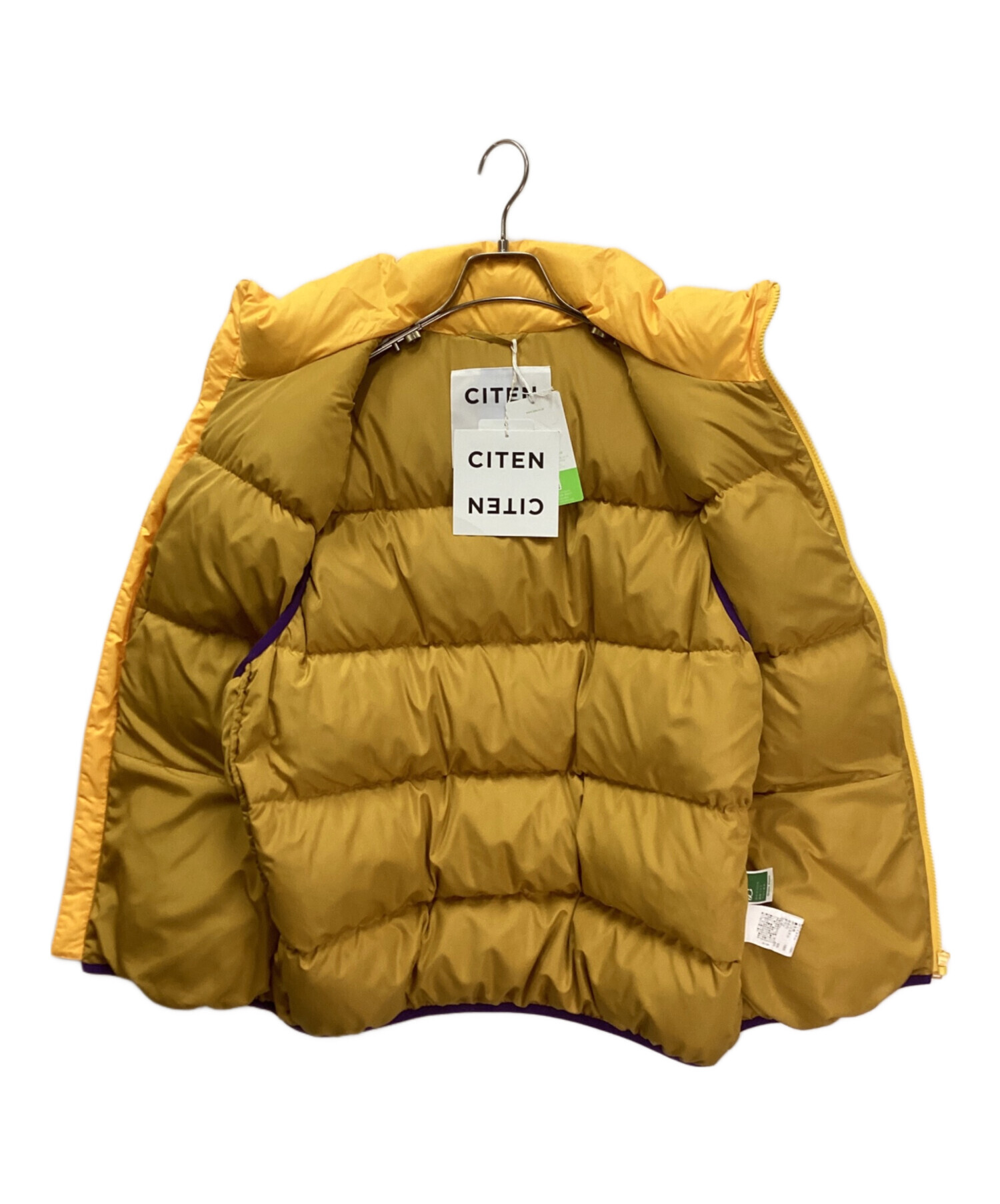 中古・古着通販】CITEN (シテン) ダウンベスト イエロー サイズ:L 未