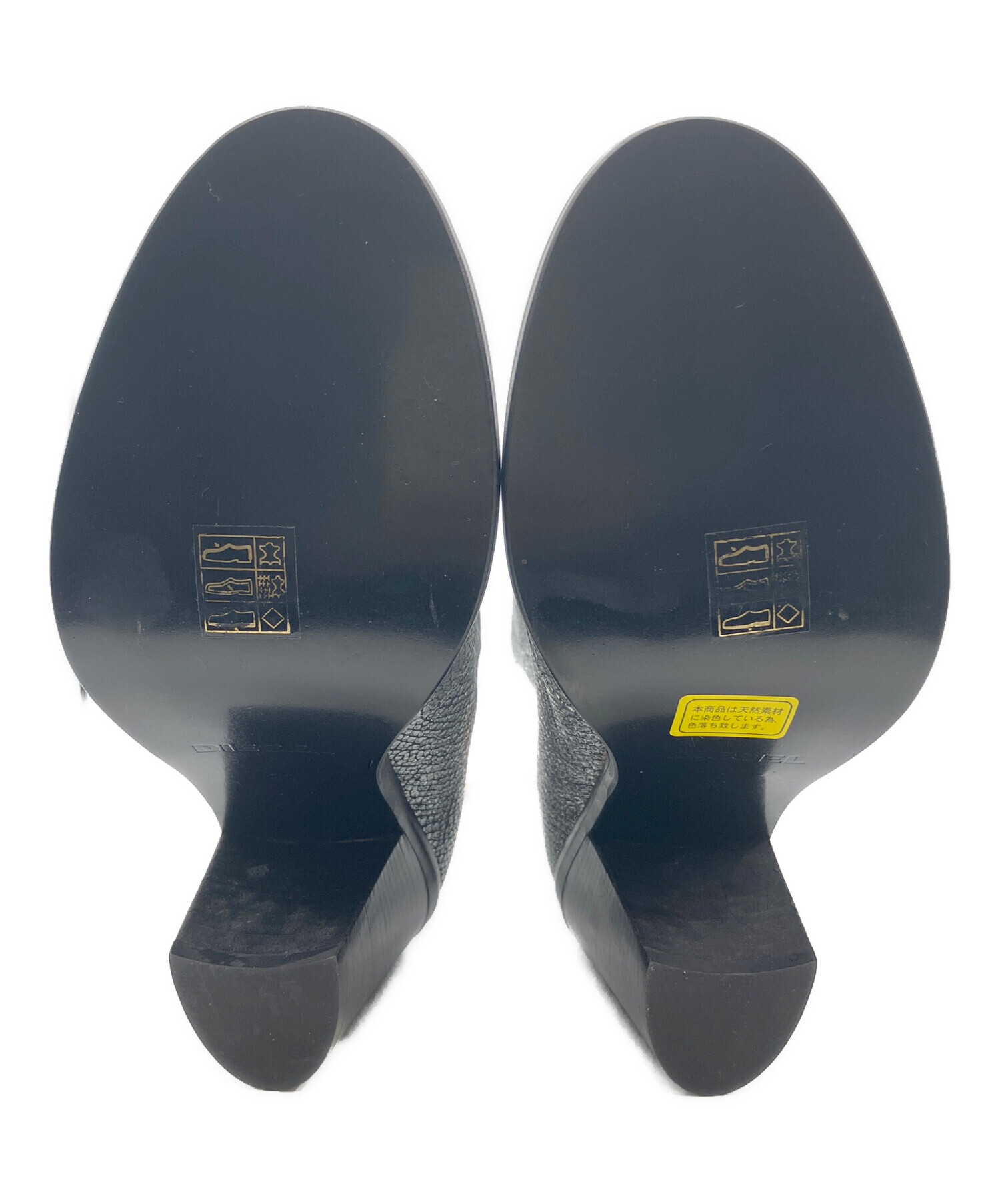 中古・古着通販】DIESEL (ディーゼル) ショートブーツ シルバー サイズ 