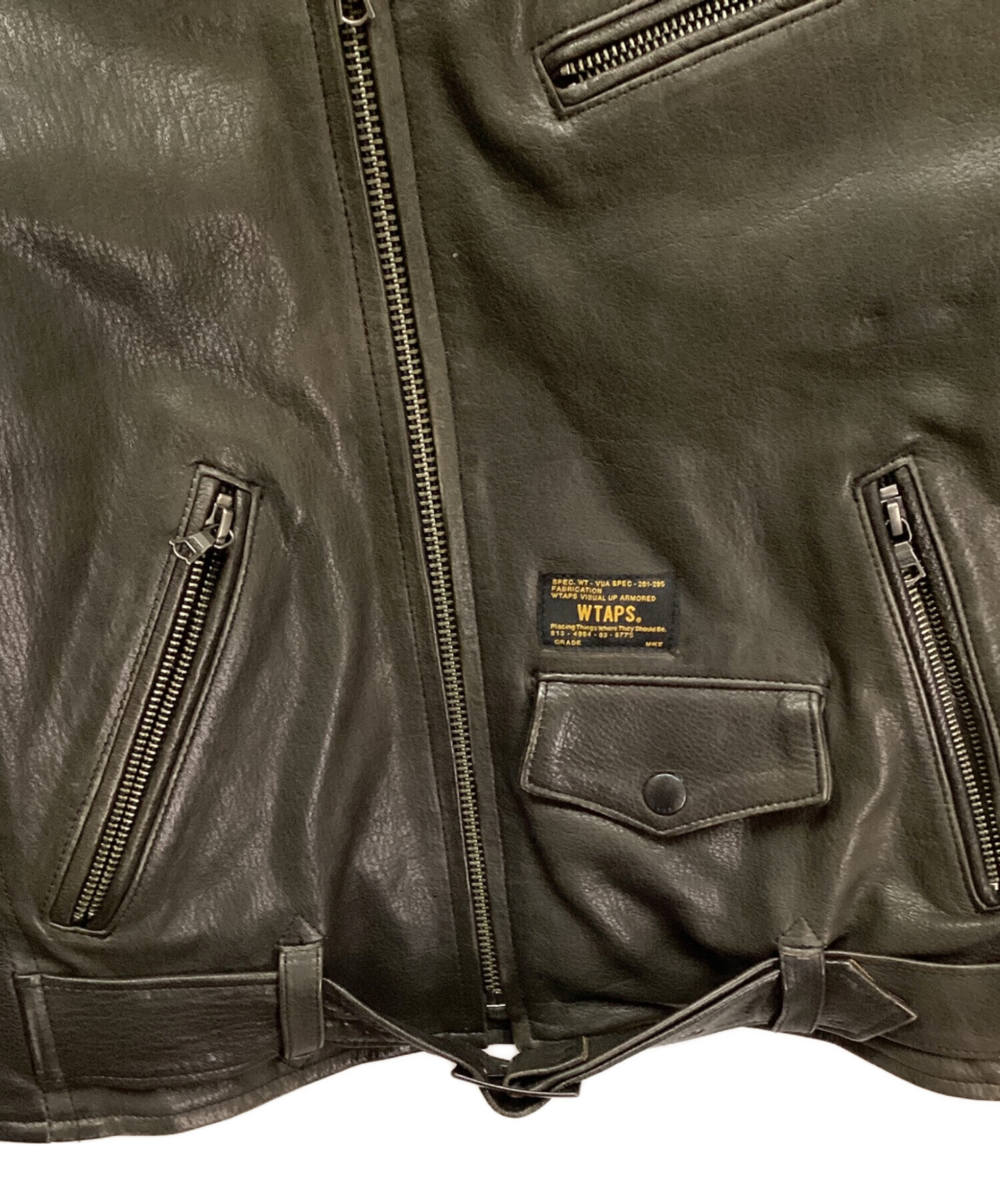 中古・古着通販】WTAPS (ダブルタップス) ダブルライダースジャケット