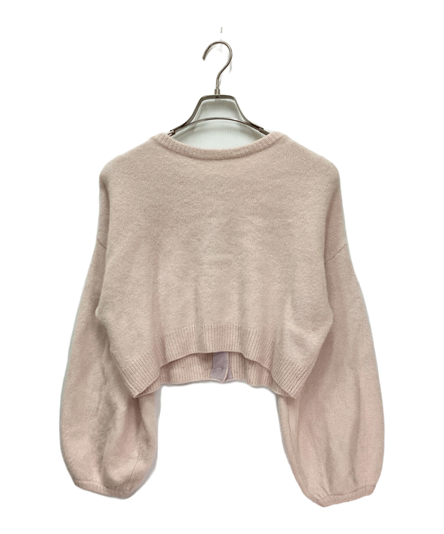 ラブティックボンボン　ヘアリーウール前後２WAYカーディガン ラブティックボンボンヘアリーウール前後2WAYカーディガン