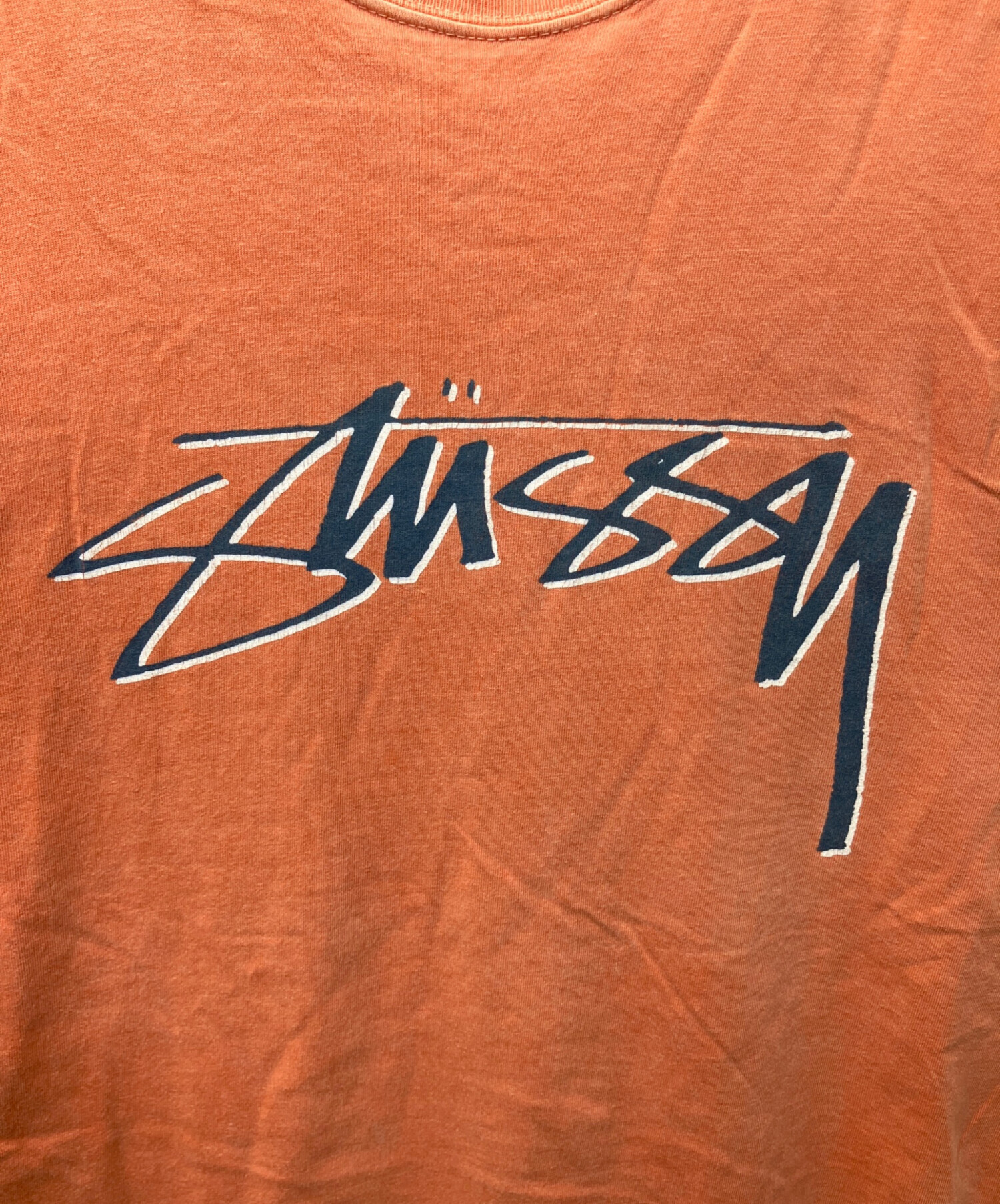中古・古着通販】stussy (ステューシー) ストックロゴTシャツ オレンジ