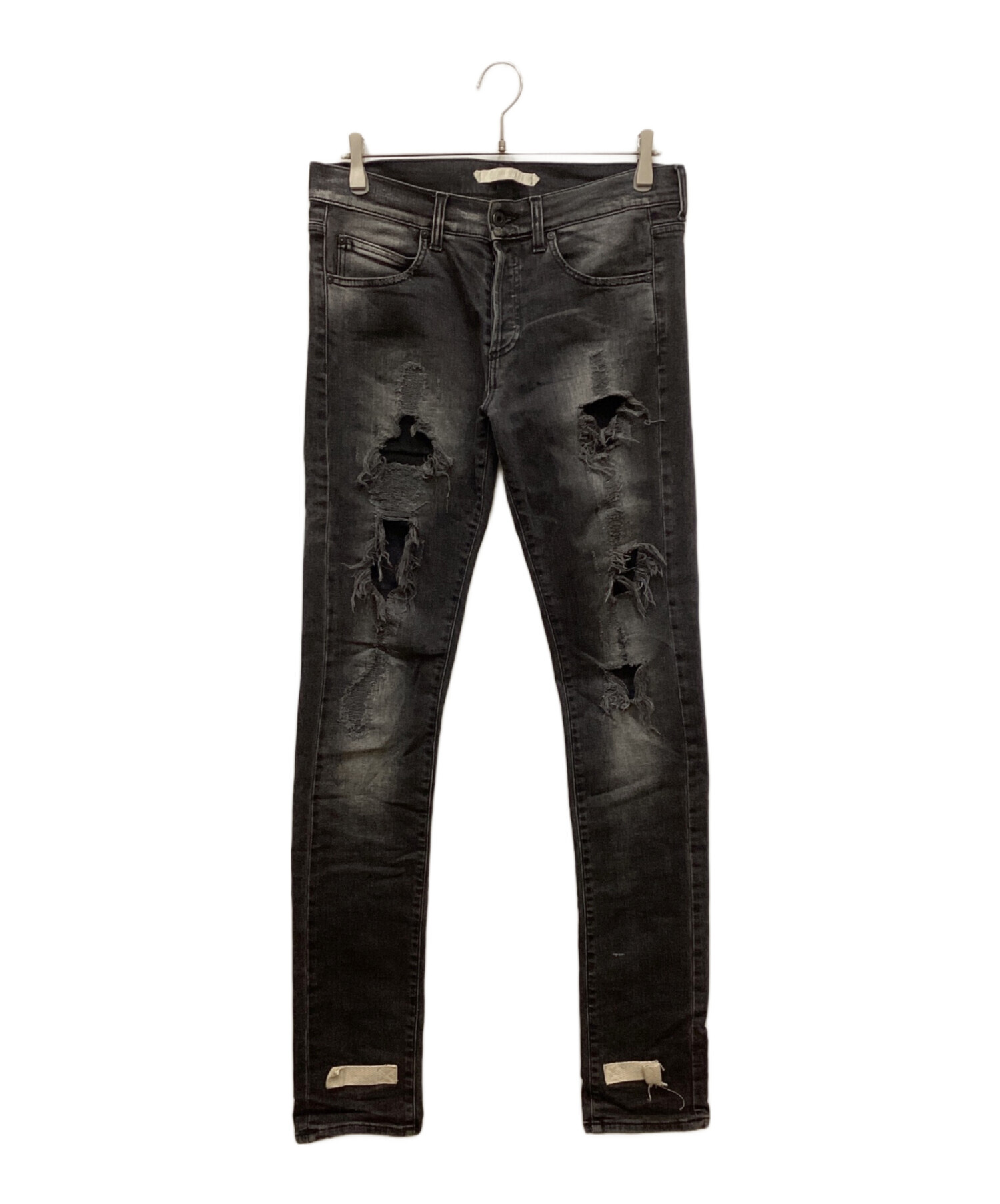 中古・古着通販】OFFWHITE (オフホワイト) デニムパンツ ブラック