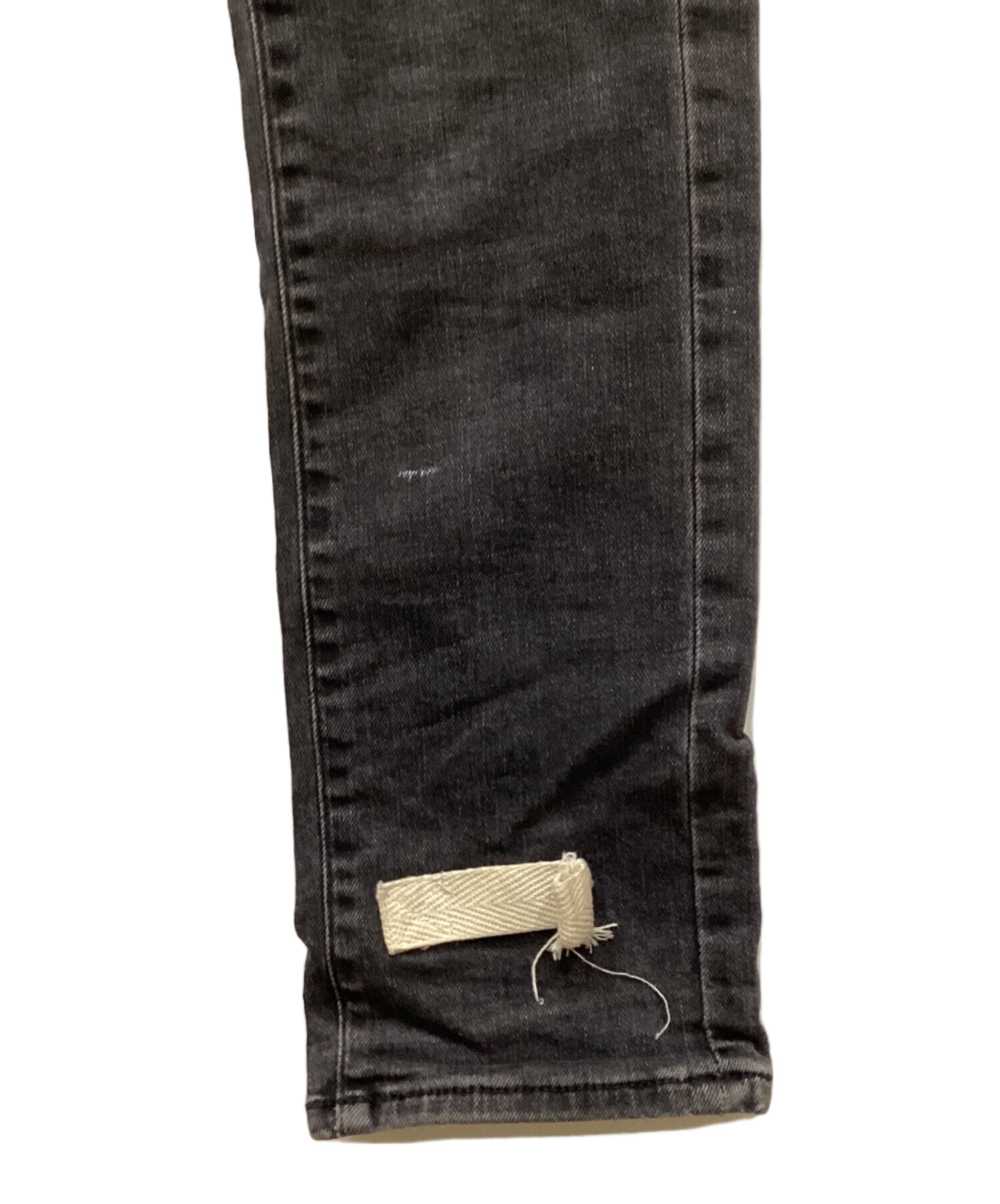 中古・古着通販】OFFWHITE (オフホワイト) デニムパンツ ブラック