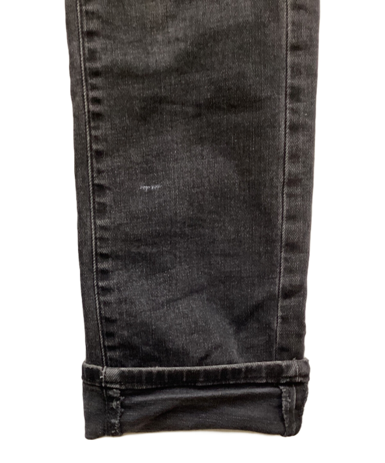 中古・古着通販】OFFWHITE (オフホワイト) デニムパンツ ブラック 