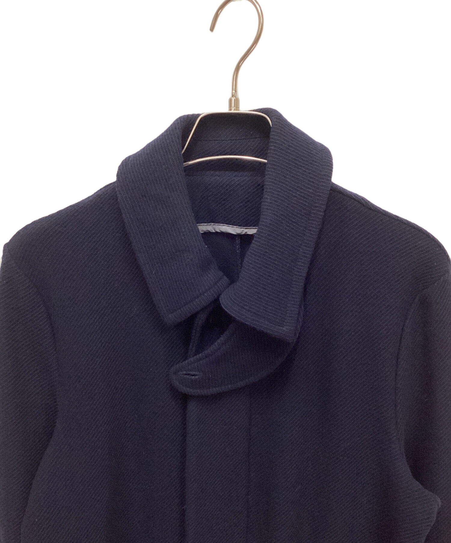 中古・古着通販】sacai (サカイ) ステンカラーコート ネイビー サイズ