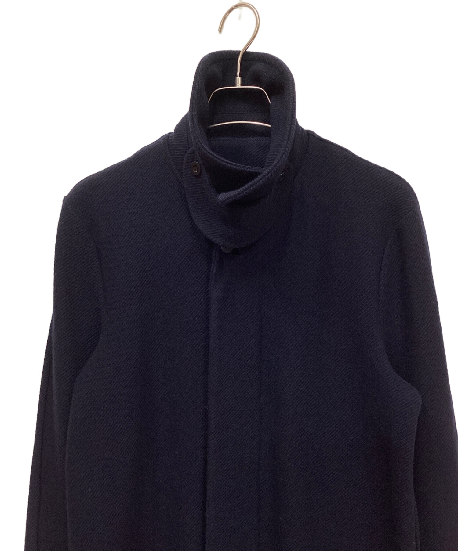 中古・古着通販】sacai (サカイ) ステンカラーコート ネイビー サイズ