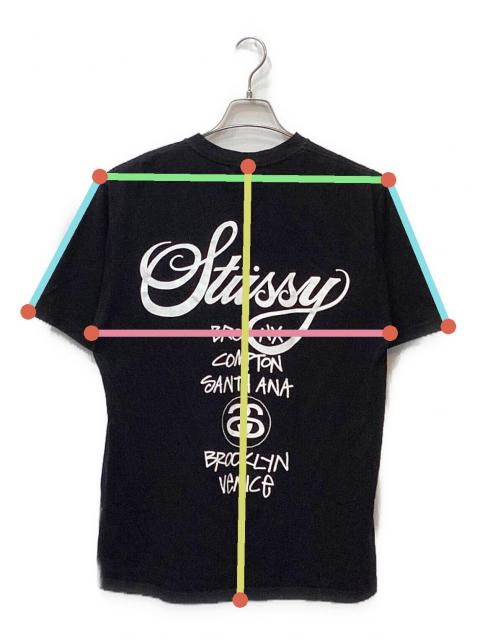 BABYL Tシャツ WORLD TOUR 2015【Ｍサイズ】 中古・古着通販】stussy (ステューシー) World tour tee（ワールド