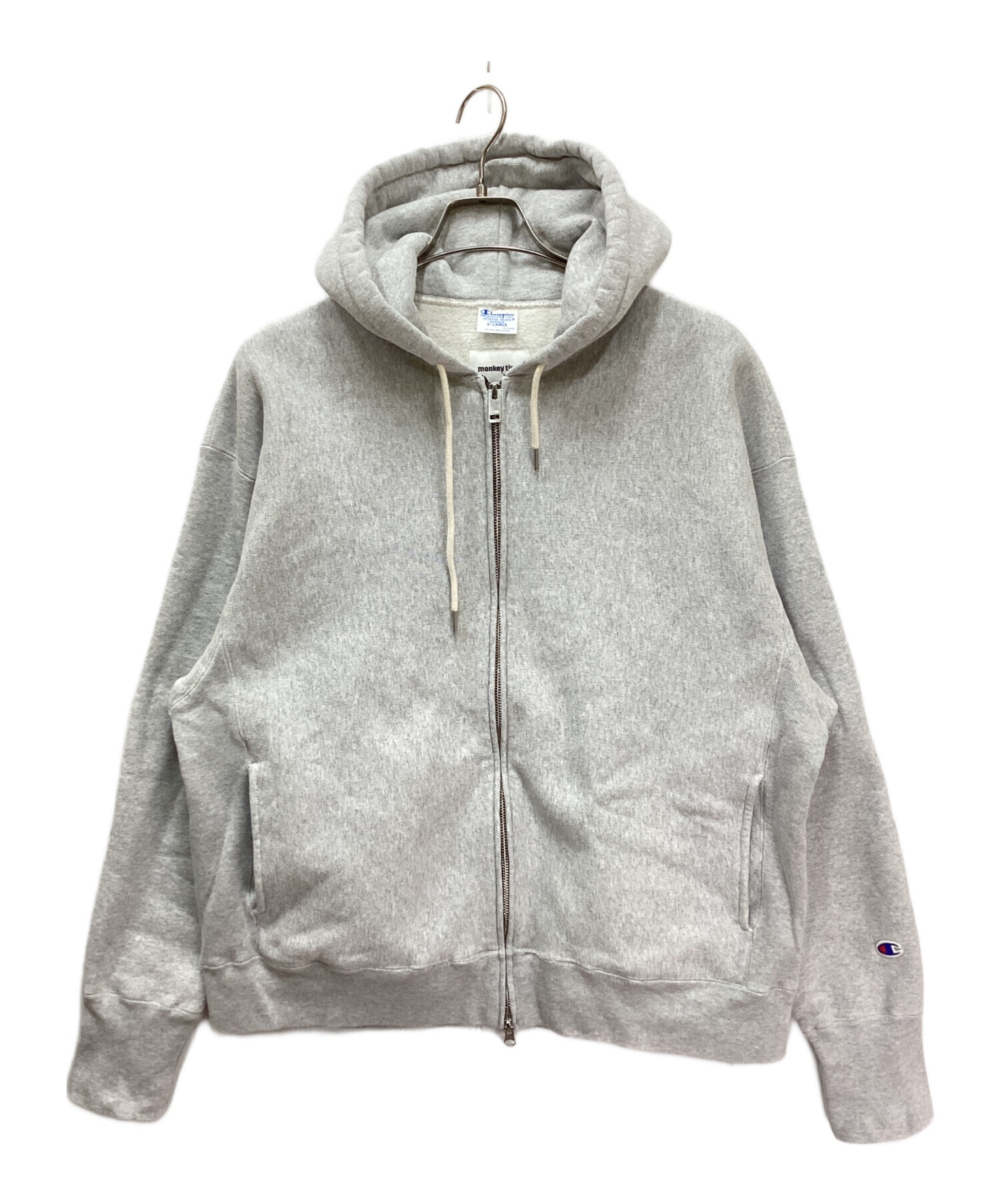 Champion × monkey timeフルジップ フーディー グレー L Champion × monkey time＞フルジップ フーディー