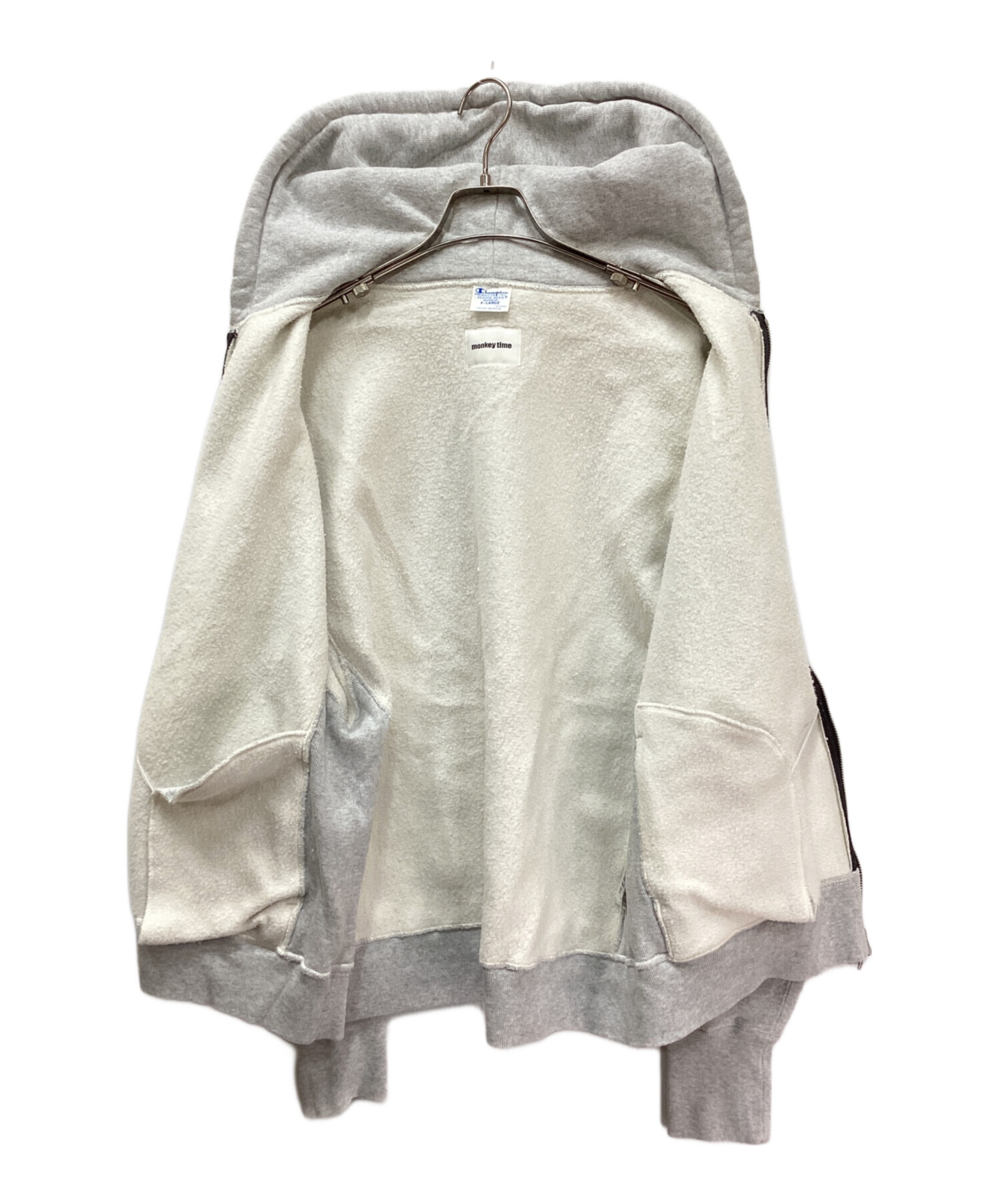 Champion monkey time ベージュ グレー2着 中古・古着通販】Champion (チャンピオン) MONKEY TIME (モンキー