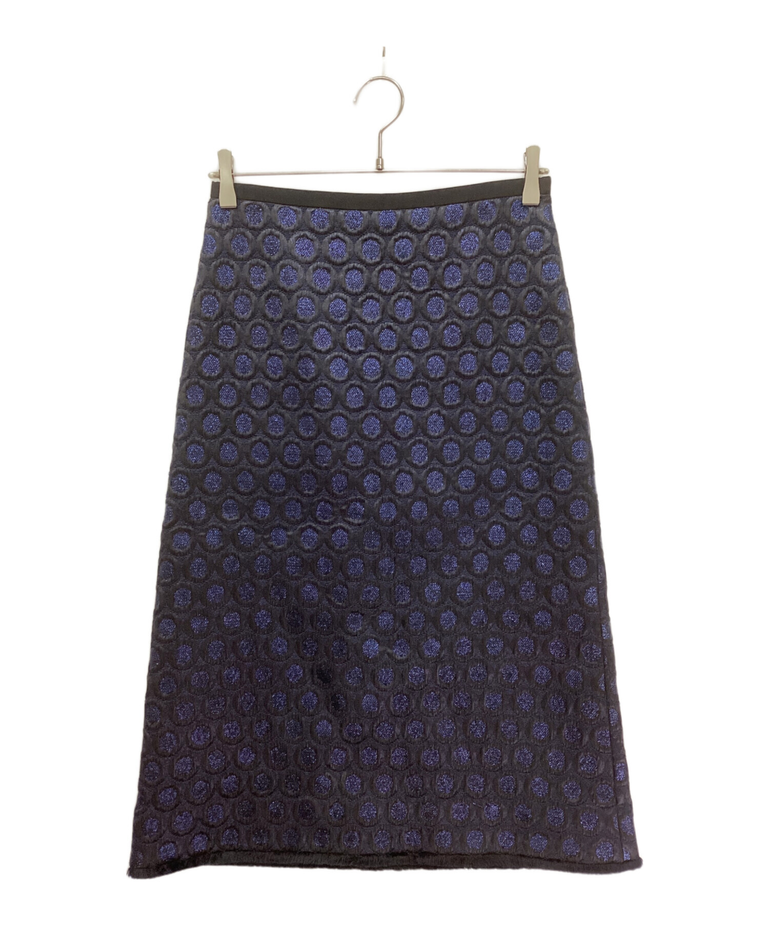 中古・古着通販】Drawer (ドゥロワー) ラメサークルジャカードスカート