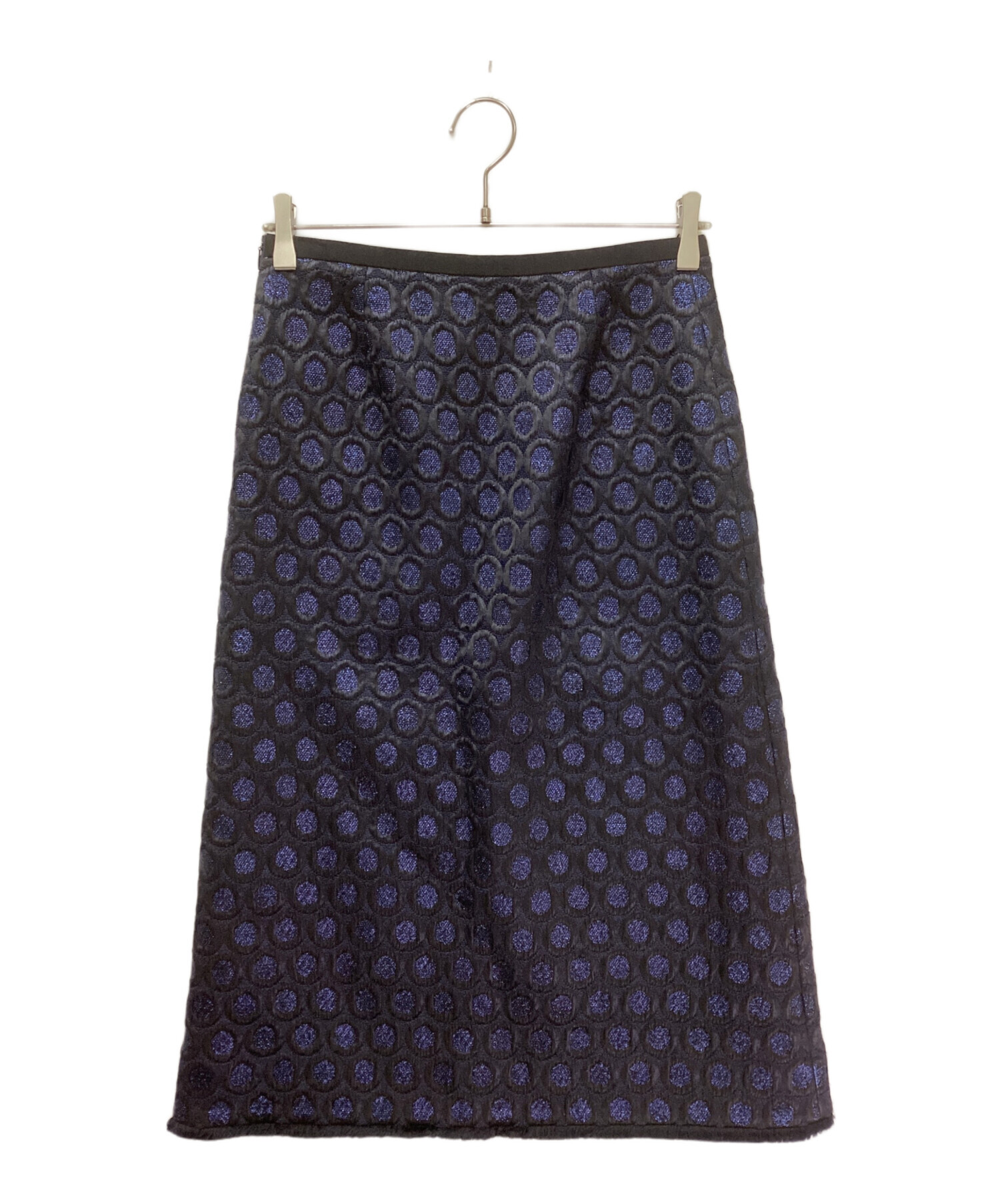 中古・古着通販】Drawer (ドゥロワー) ラメサークルジャカードスカート