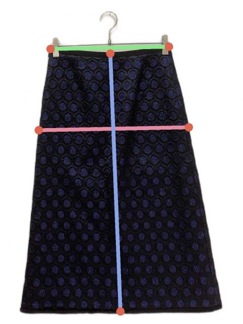 中古・古着通販】Drawer (ドゥロワー) ラメサークルジャカードスカート