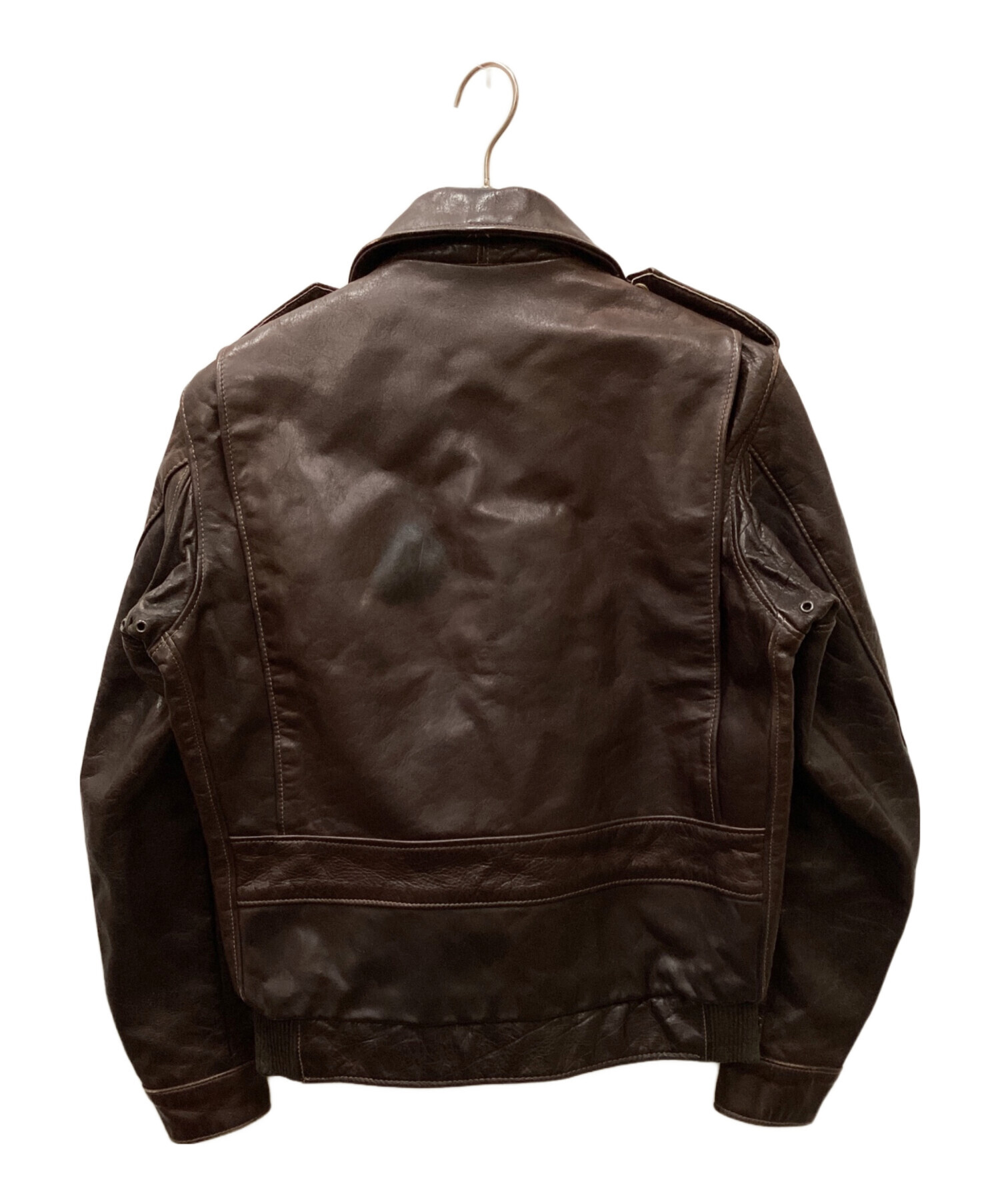 Schott ショット A-2フライトジャケット ダークブラウン 中古・古着通販】Schott (ショット) A-2 フライトジャケット ブラウン
