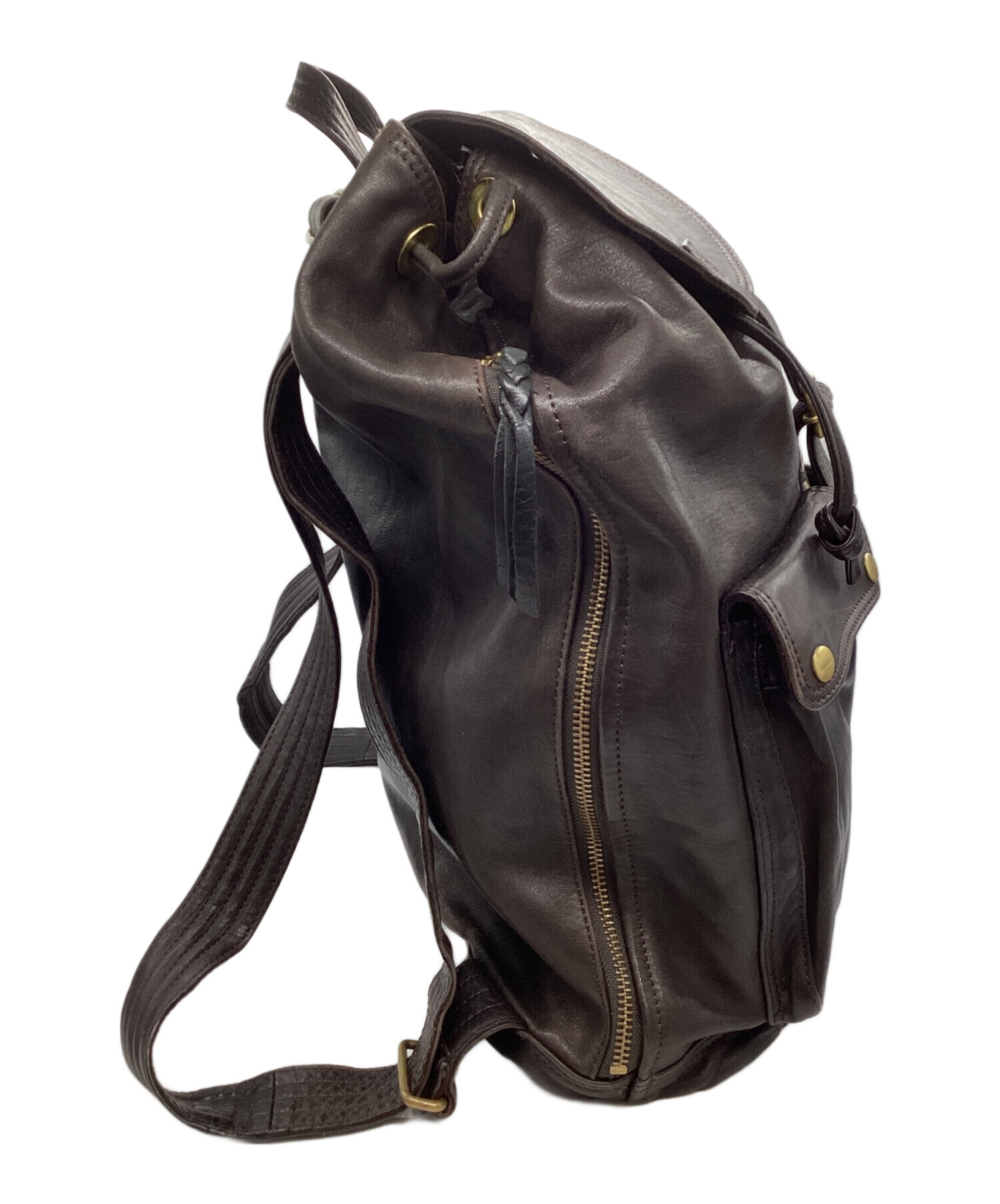 中古・古着通販】PORTER (ポーター) RUCKSACK / レザーリュックサック 