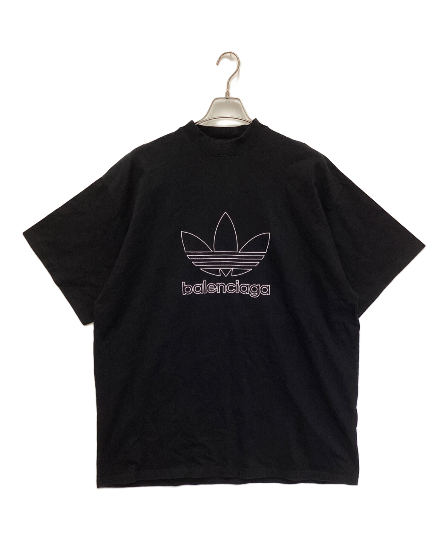 Balenciaga - adidas Oversized Striped Logo-Print Cotton-Jersey T