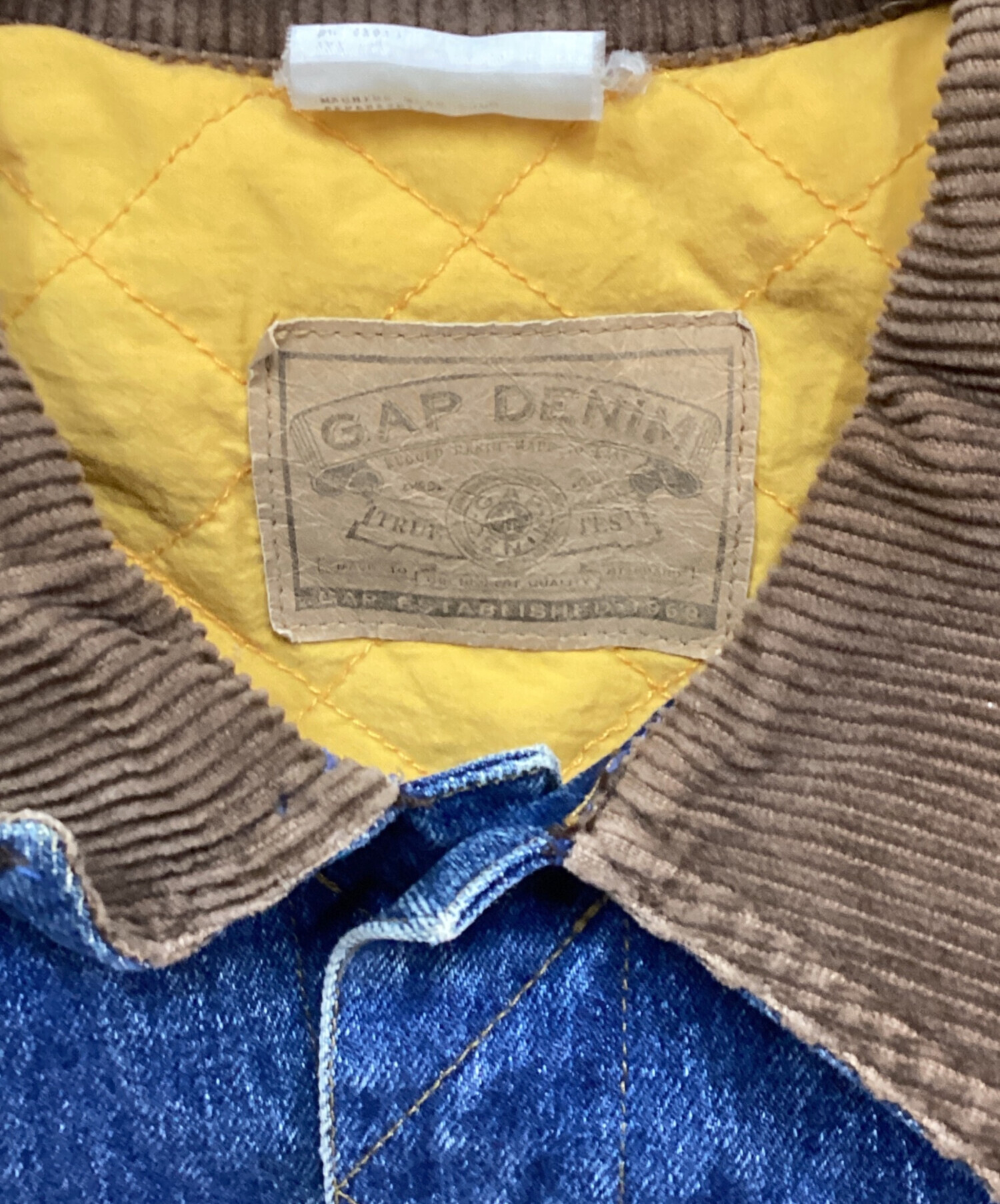 中古・古着通販】GAP (ギャップ) 中綿デニムベスト インディゴ サイズ 
