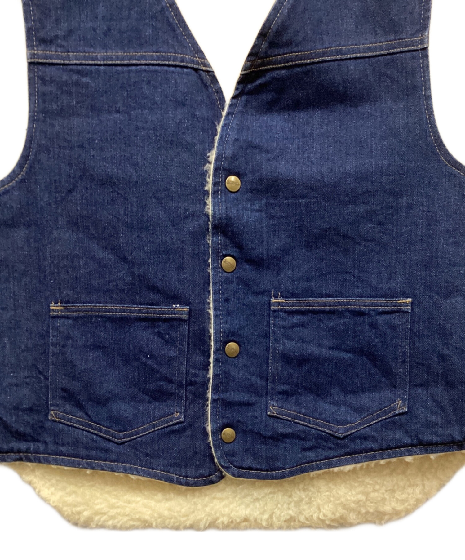 中古・古着通販】CarHartt (カーハート) デニムボアベスト インディゴ