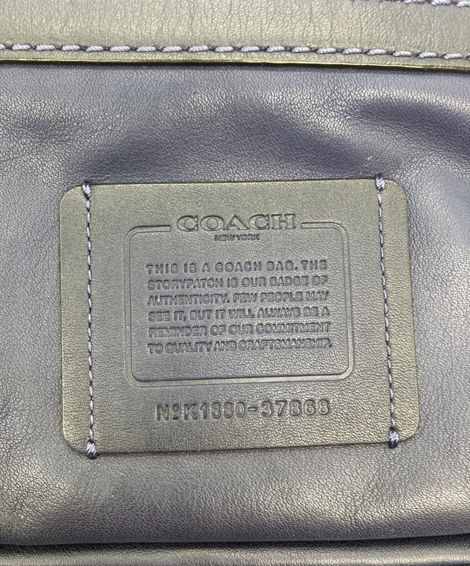 中古・古着通販】COACH (コーチ) スリングバッグ ネイビー｜ブランド