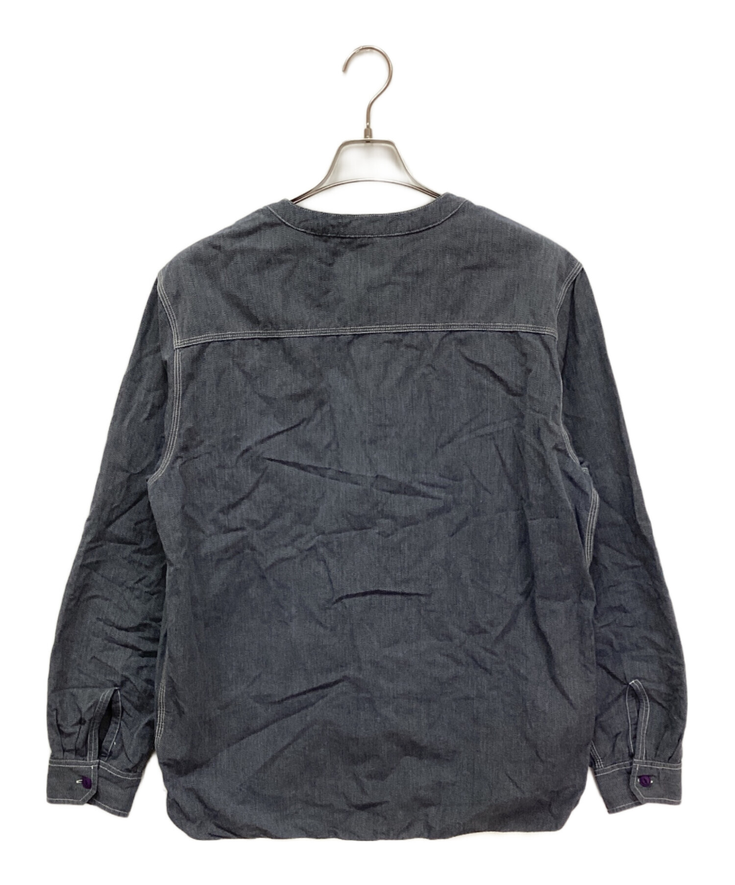 中古・古着通販】stussy (ステューシー) ヘンリーネックシャンブレー