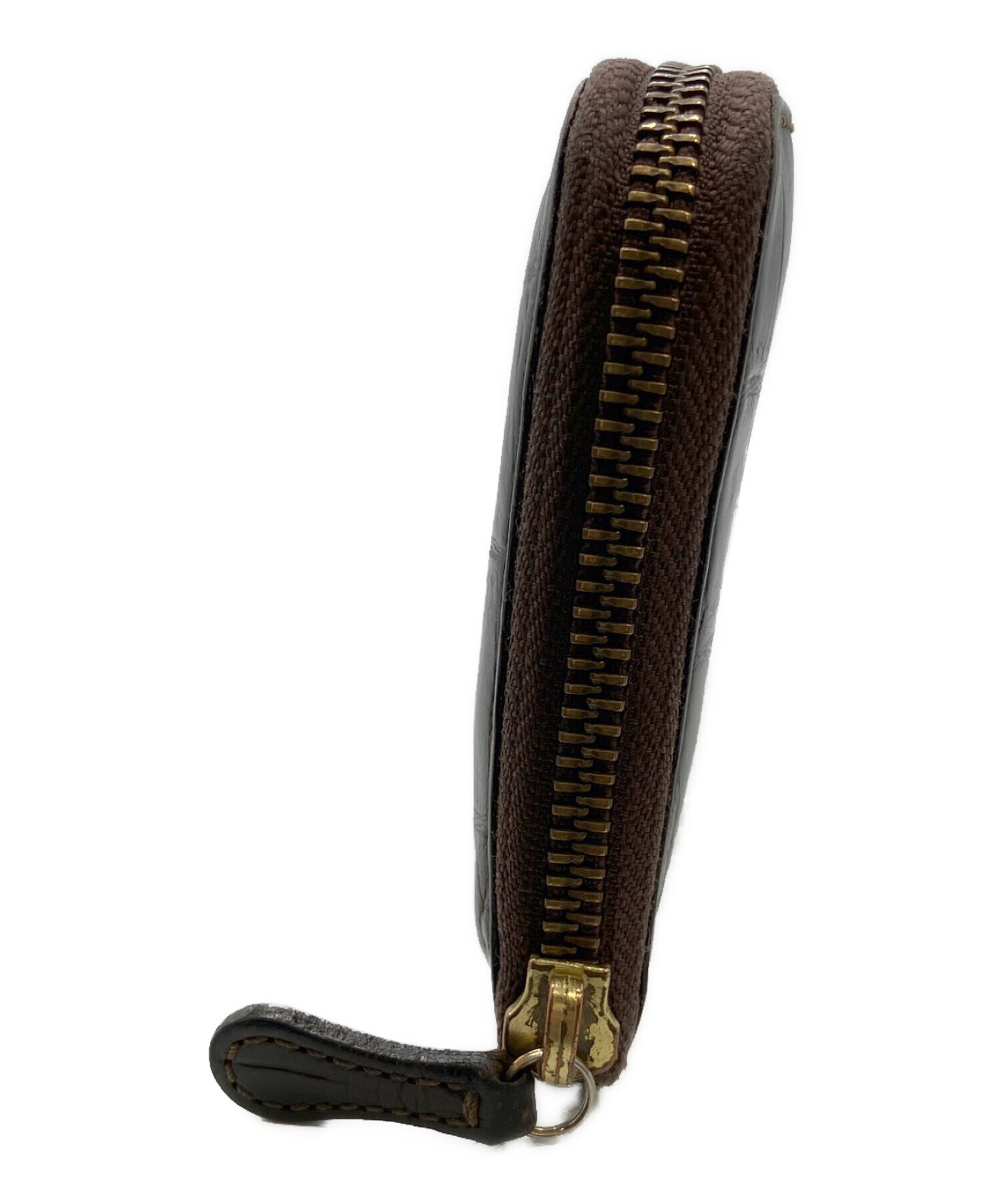 中古・古着通販】Felisi (フェリージ) 型押し長財布 ブラウン
