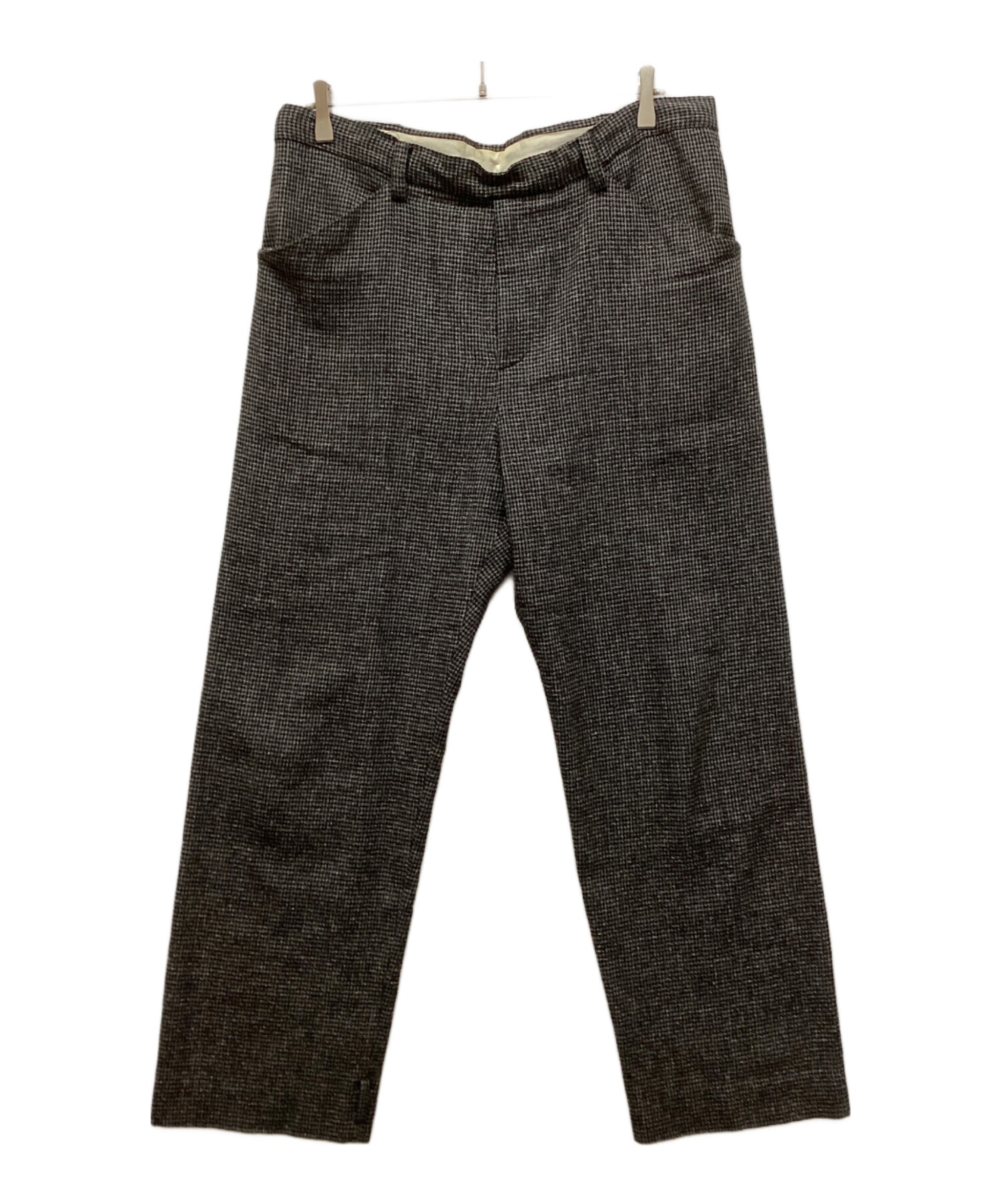 sunsea スラックス 中古・古着通販】SUNSEA (サンシー) Mix CHIDORI Check Slacks グレー