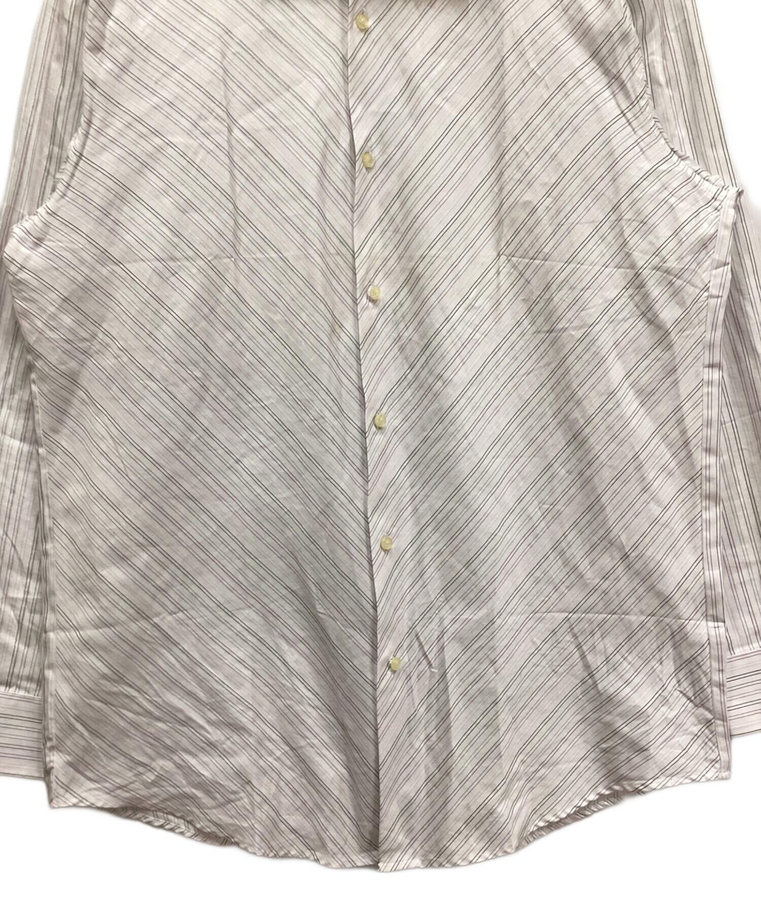 中古・古着通販】HERMES (エルメス) セリエボタンストライプシャツ