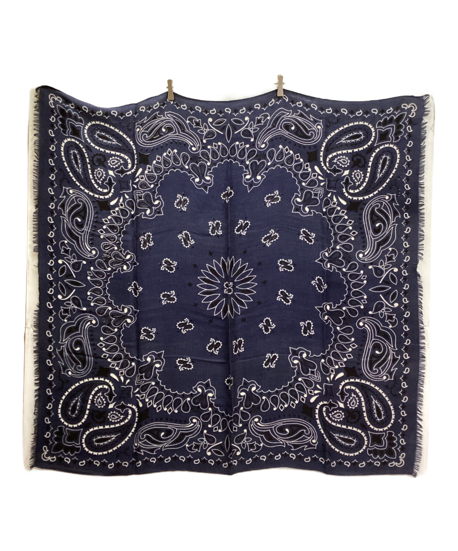 中古・古着通販】manipuri (マニプリ) ペイズリー柄ウールシルク