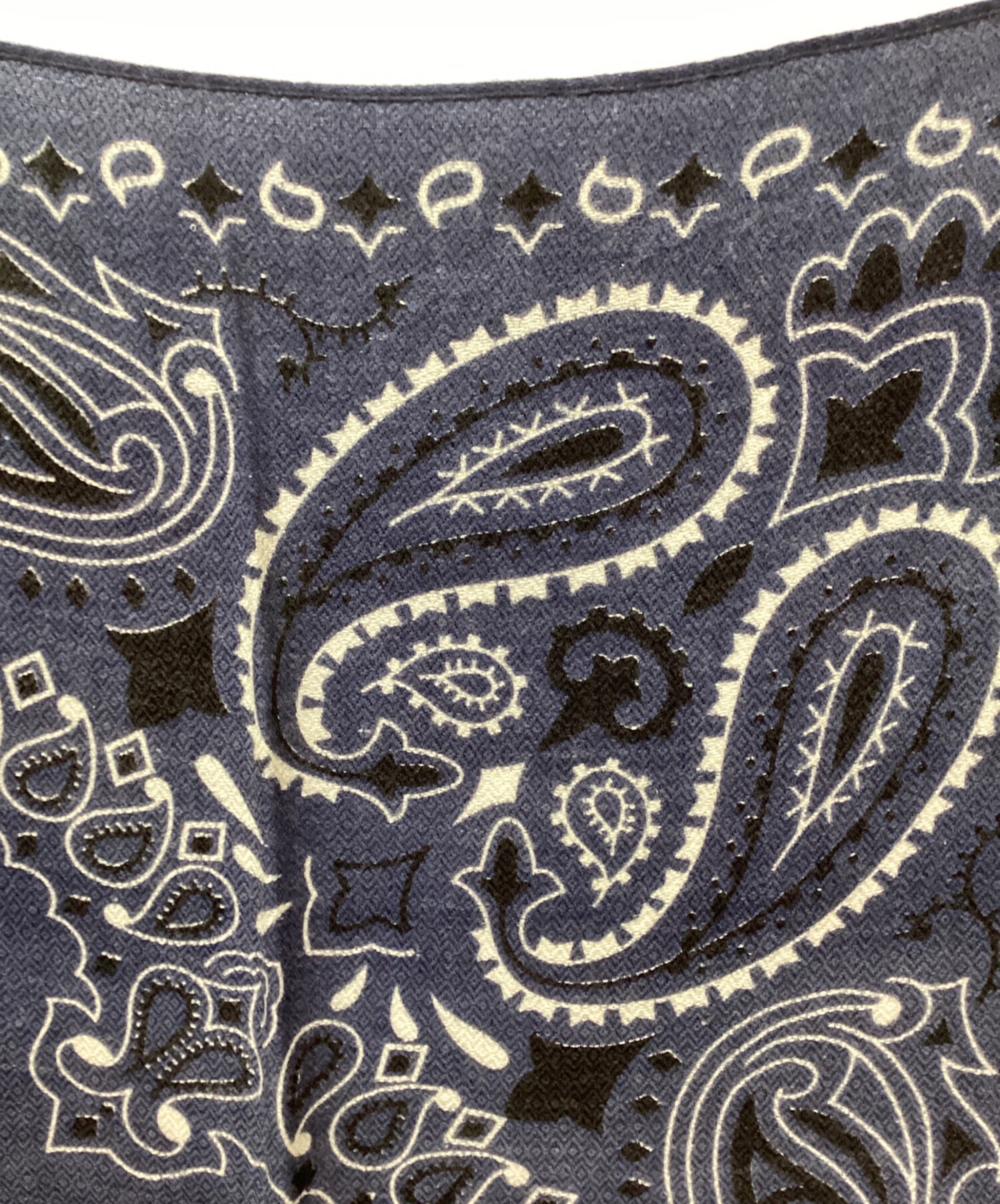 中古・古着通販】manipuri (マニプリ) ペイズリー柄ウールシルク