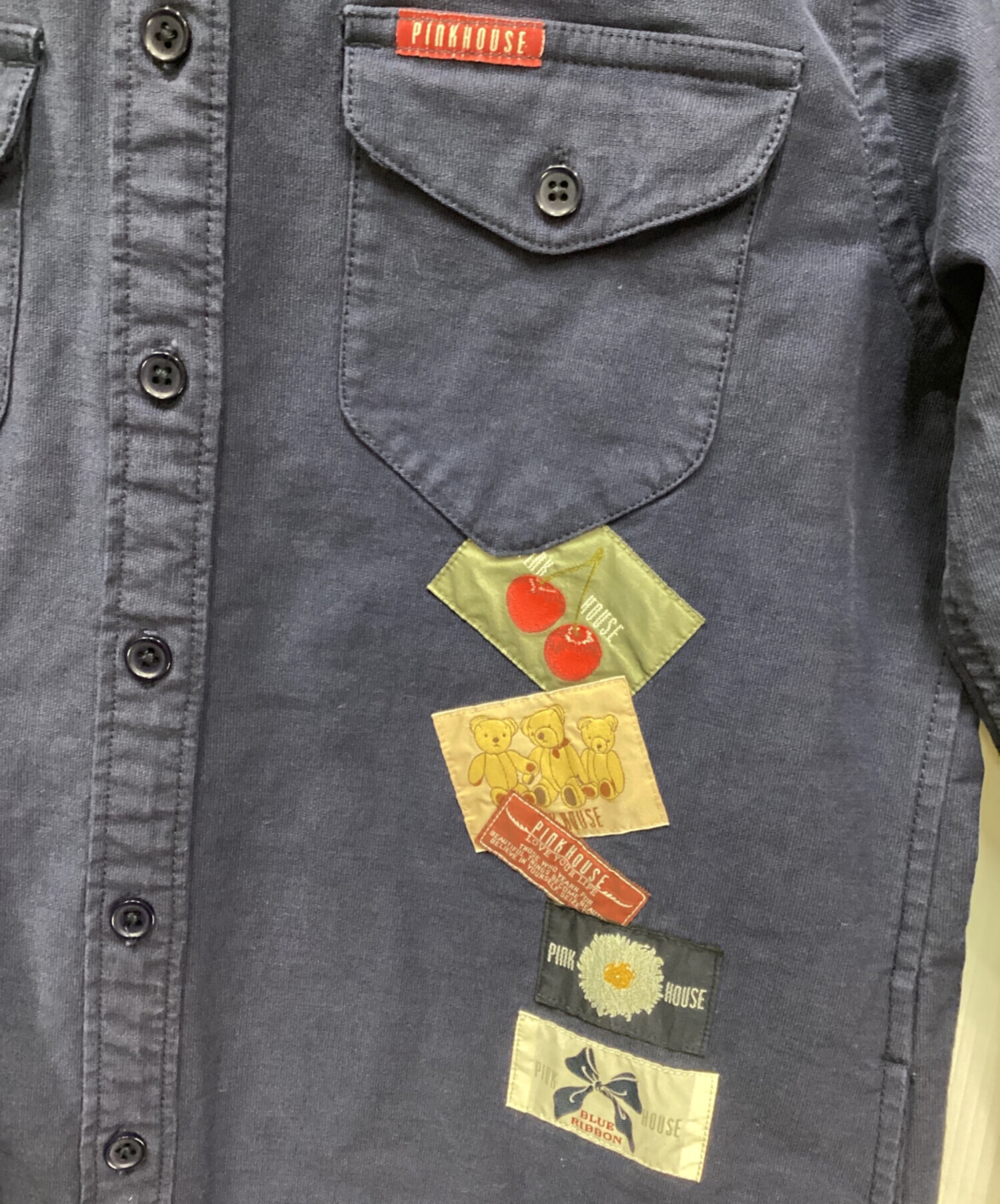 中古・古着通販】PINK HOUSE (ピンクハウス) パッチワークシャツ