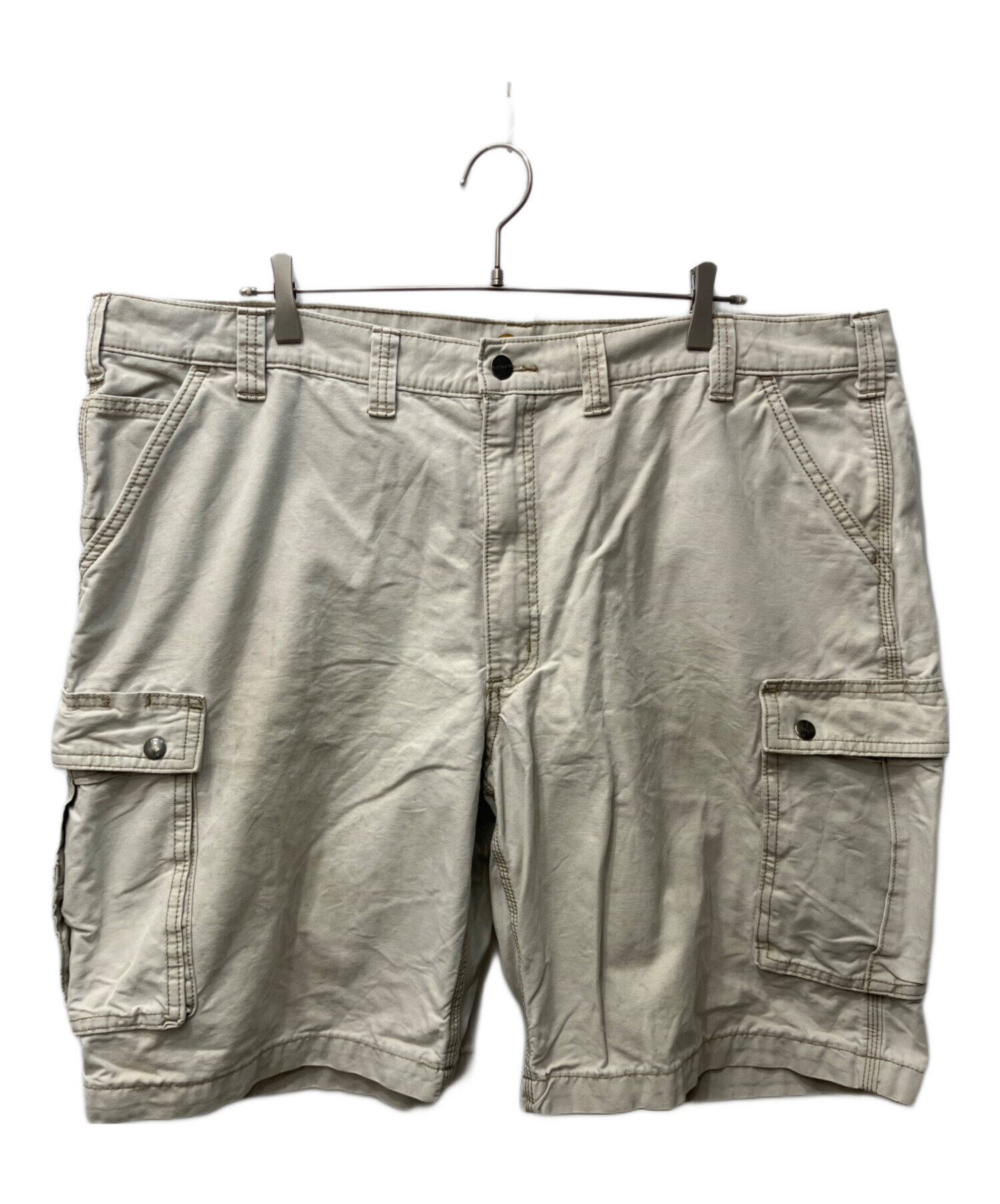 中古・古着通販】CarHartt (カーハート) ハーフカーゴパンツ ベージュ 