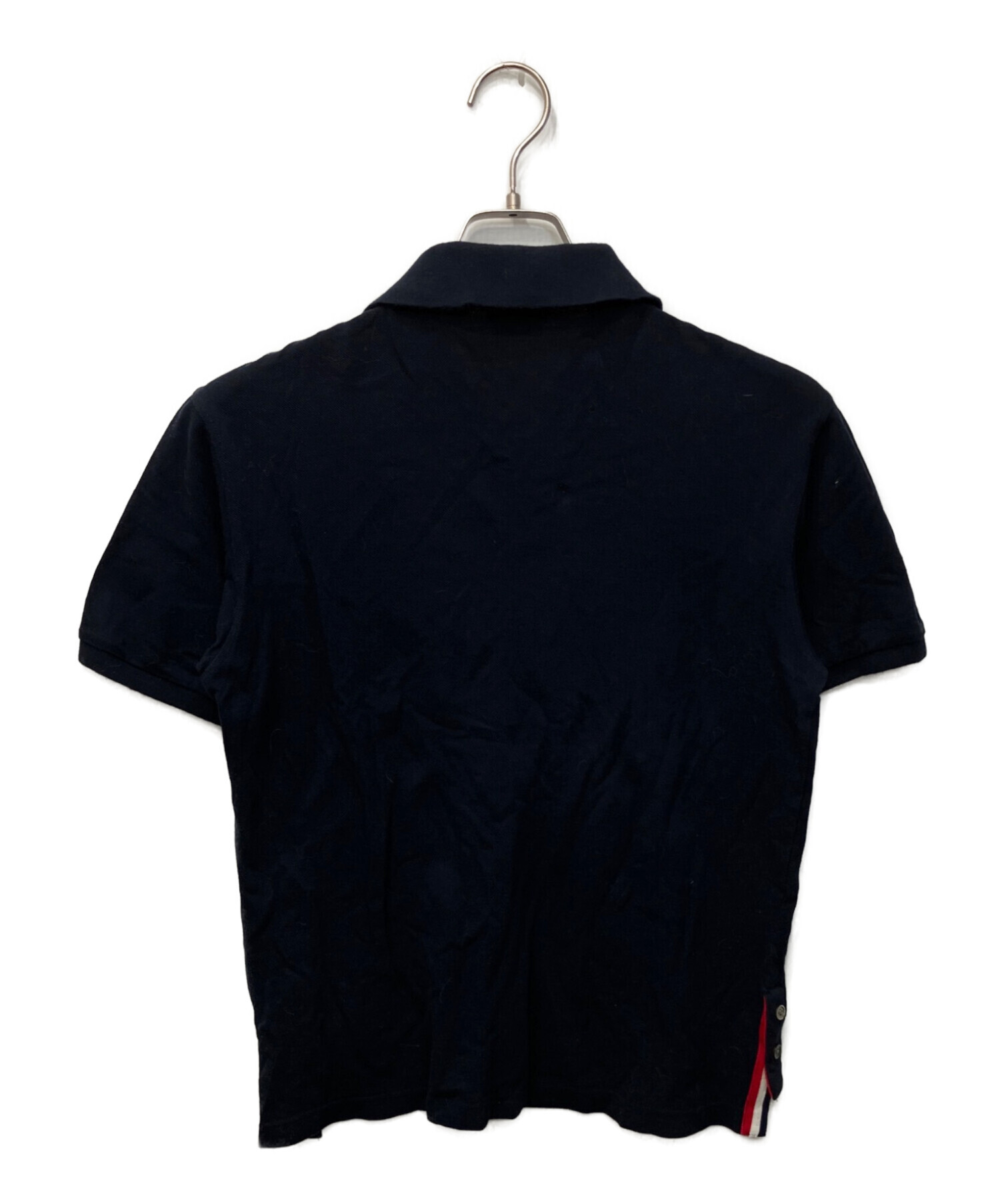 THOM BROWNE ネイビー ポロシャツ 中古・古着通販】Thom Browne (トムブラウン) ポロシャツ ネイビー
