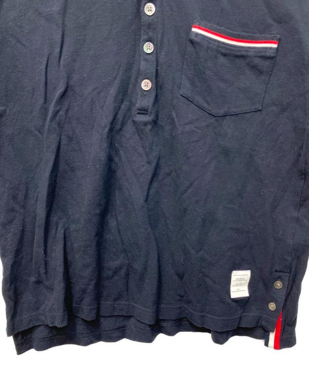 中古・古着通販】Thom Browne (トムブラウン) ポロシャツ ネイビー