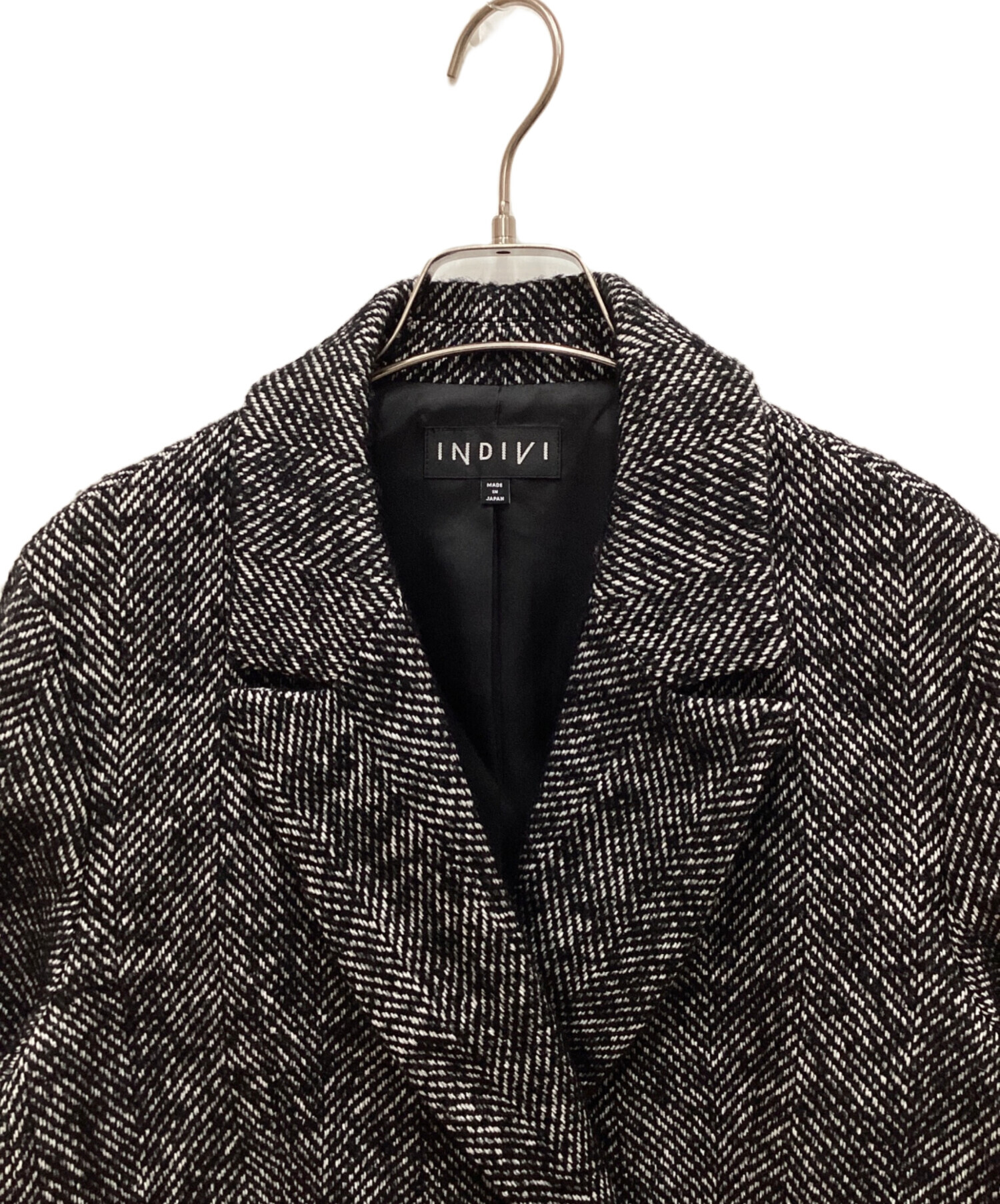 中古・古着通販】INDIVI (インディヴィ) リングヘリンボーン柄ダブル 