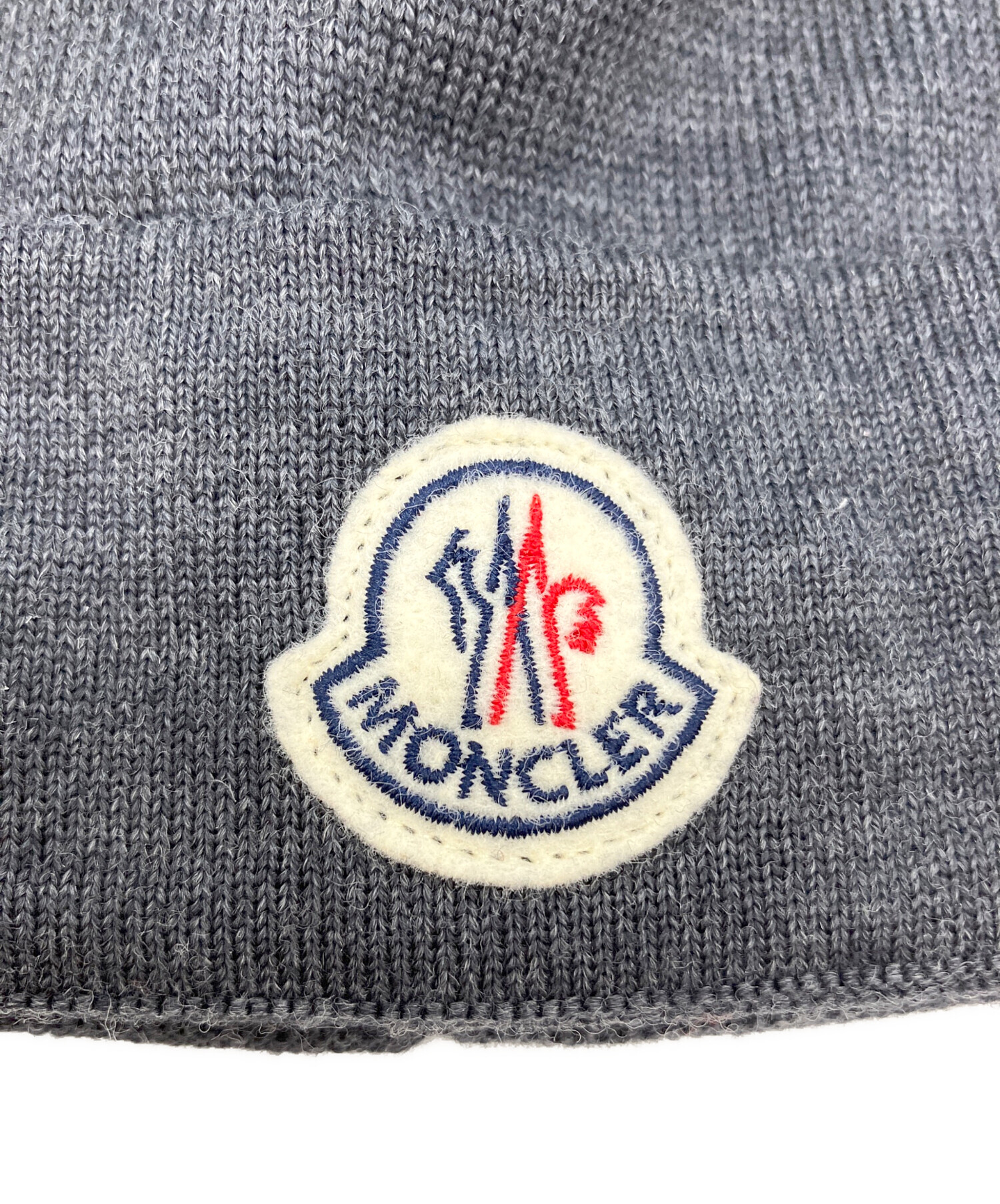中古・古着通販】MONCLER (モンクレール) ニット帽 グレー｜ブランド