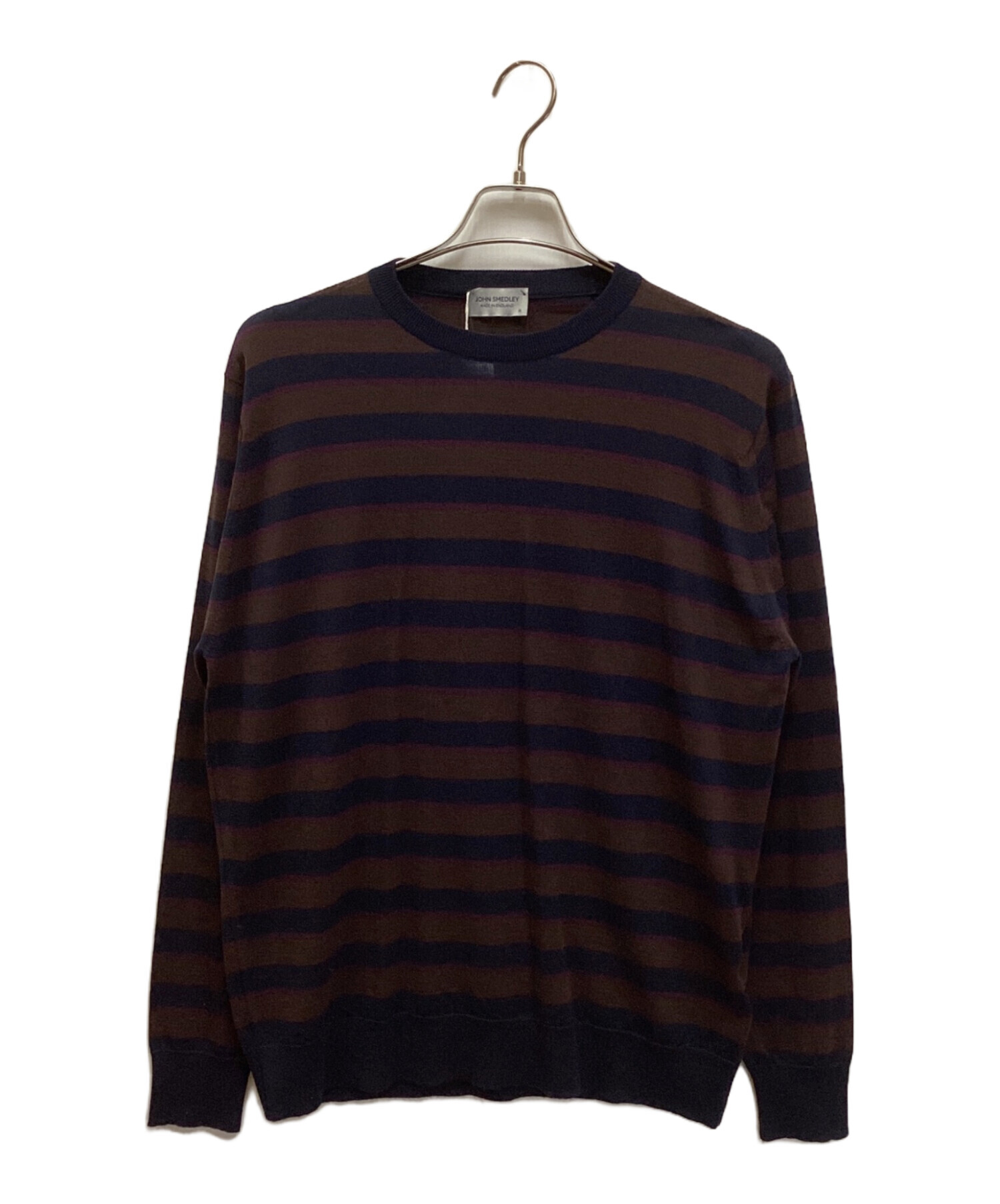 販売通販 JOHN SMEDLEY ストライプ クルーネックセーター 【公式通販】