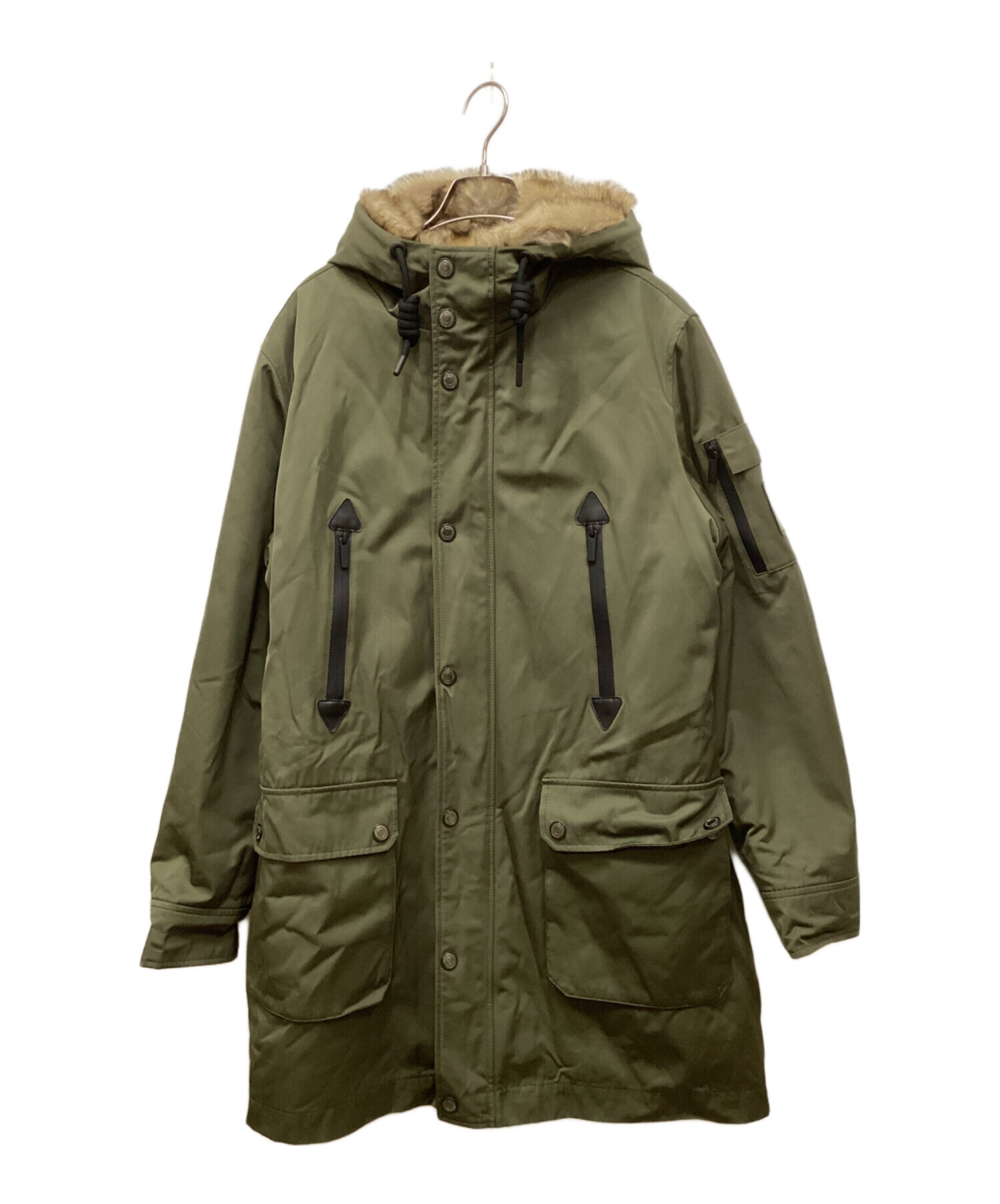 中古・古着通販】GUESS (ゲス) ライナーファーミリタリーコート カーキ 