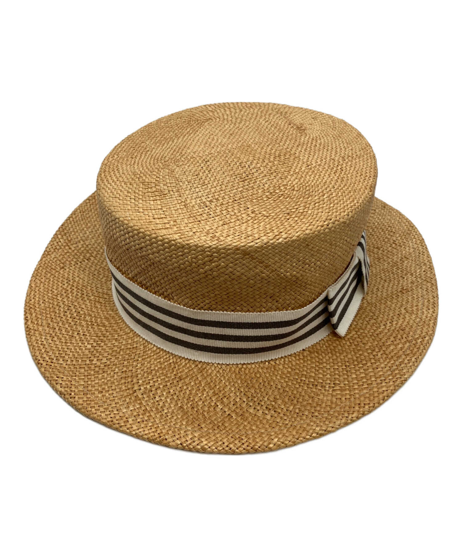 中古・古着通販】pois e (ポイゼ) カンカン帽 ブラウン サイズ:表記