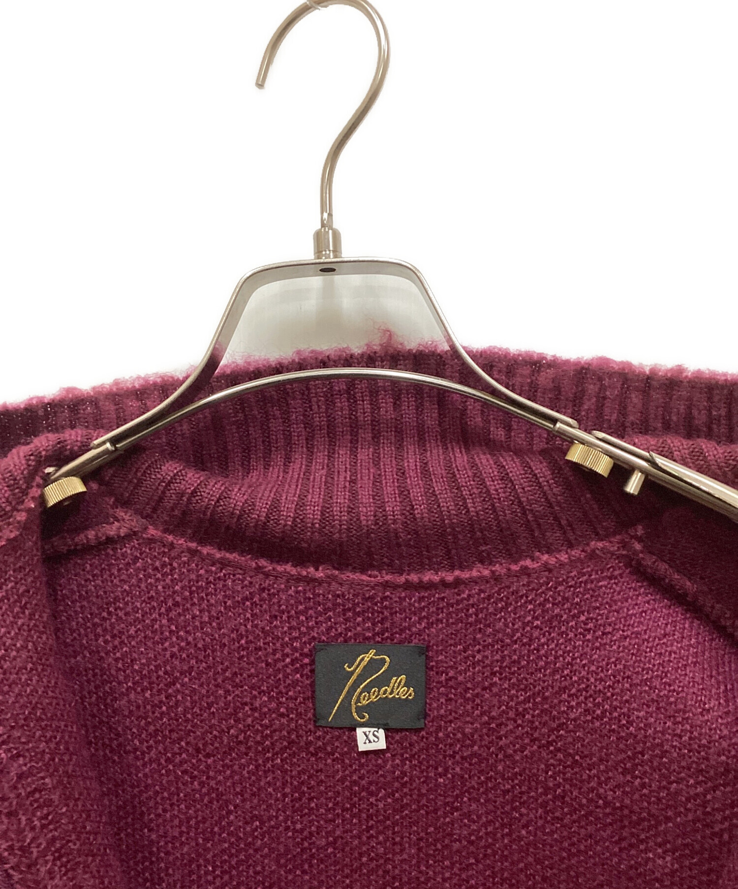 中古・古着通販】Needles (ニードルズ) Zipped Mohair Cardigan