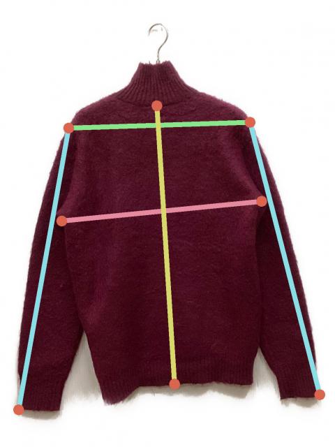 中古・古着通販】Needles (ニードルズ) Zipped Mohair Cardigan