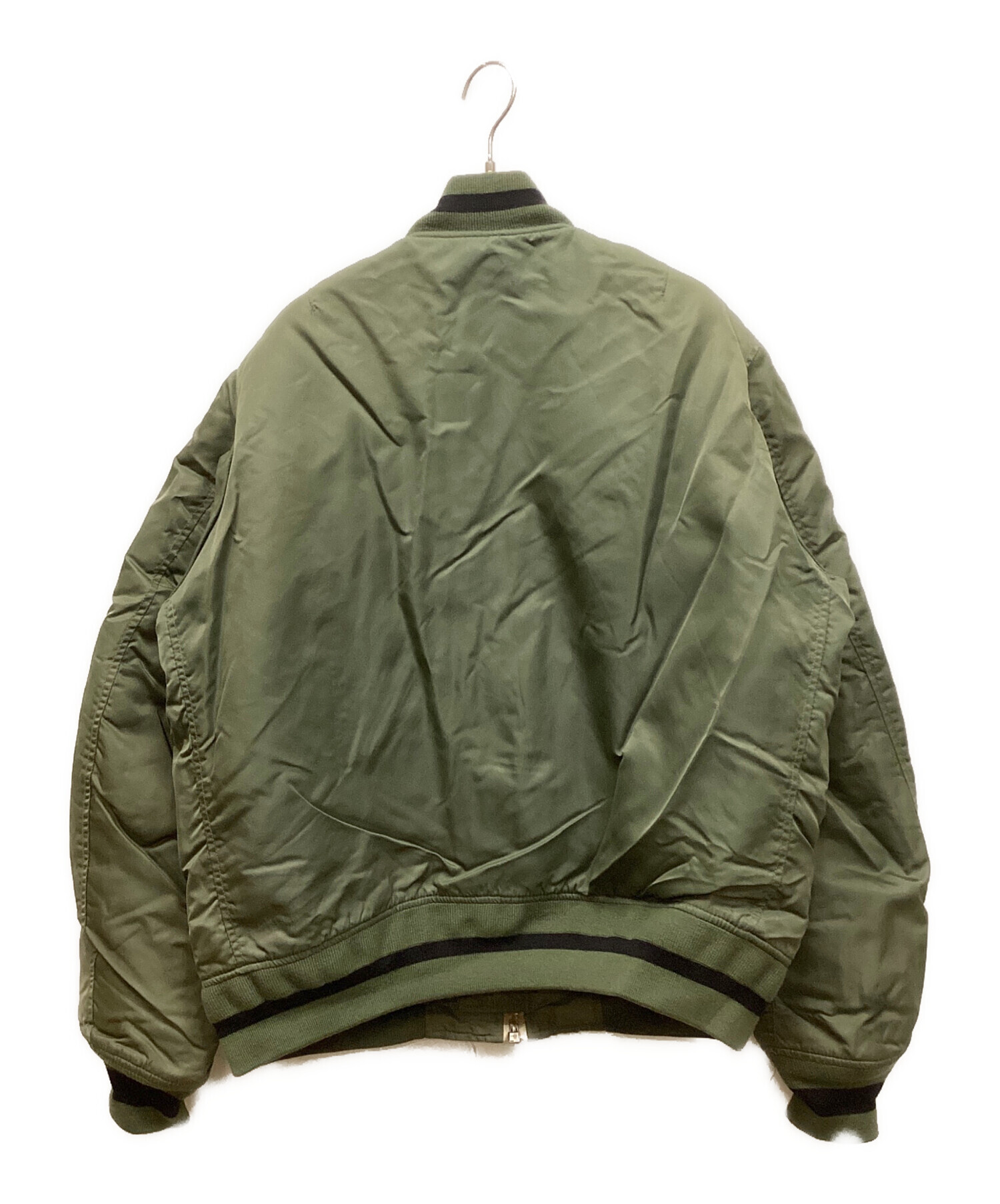 E*y様 Schott　ショット　MA-1　フライトジャケット　古着　グリーン USA製/SCHOTT/ショット/MA-1/フライトジャケット/緑系【XL】ビッグ